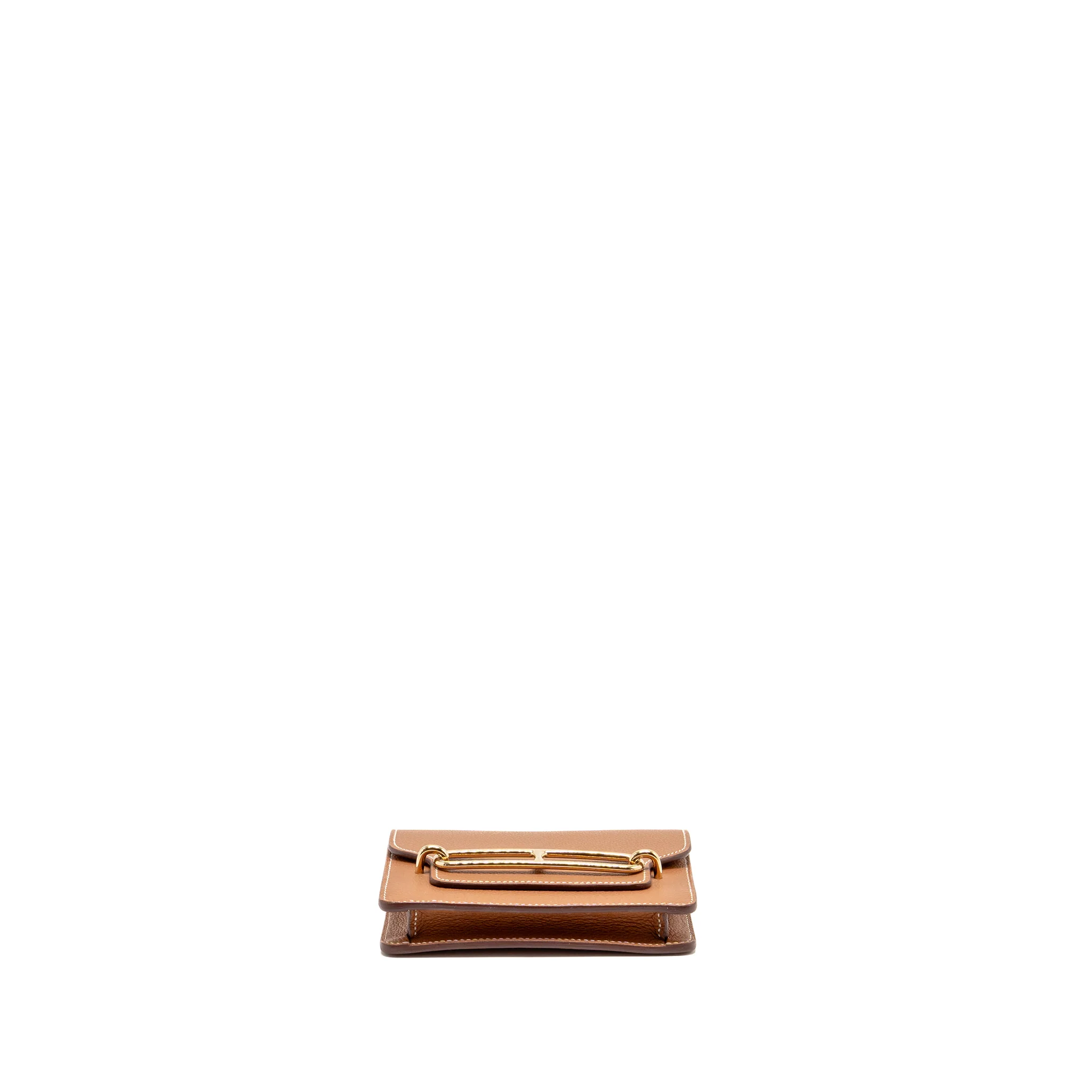 Hermes Roulis Slim Evercolor Gold GHW Stamp Z - Image 5