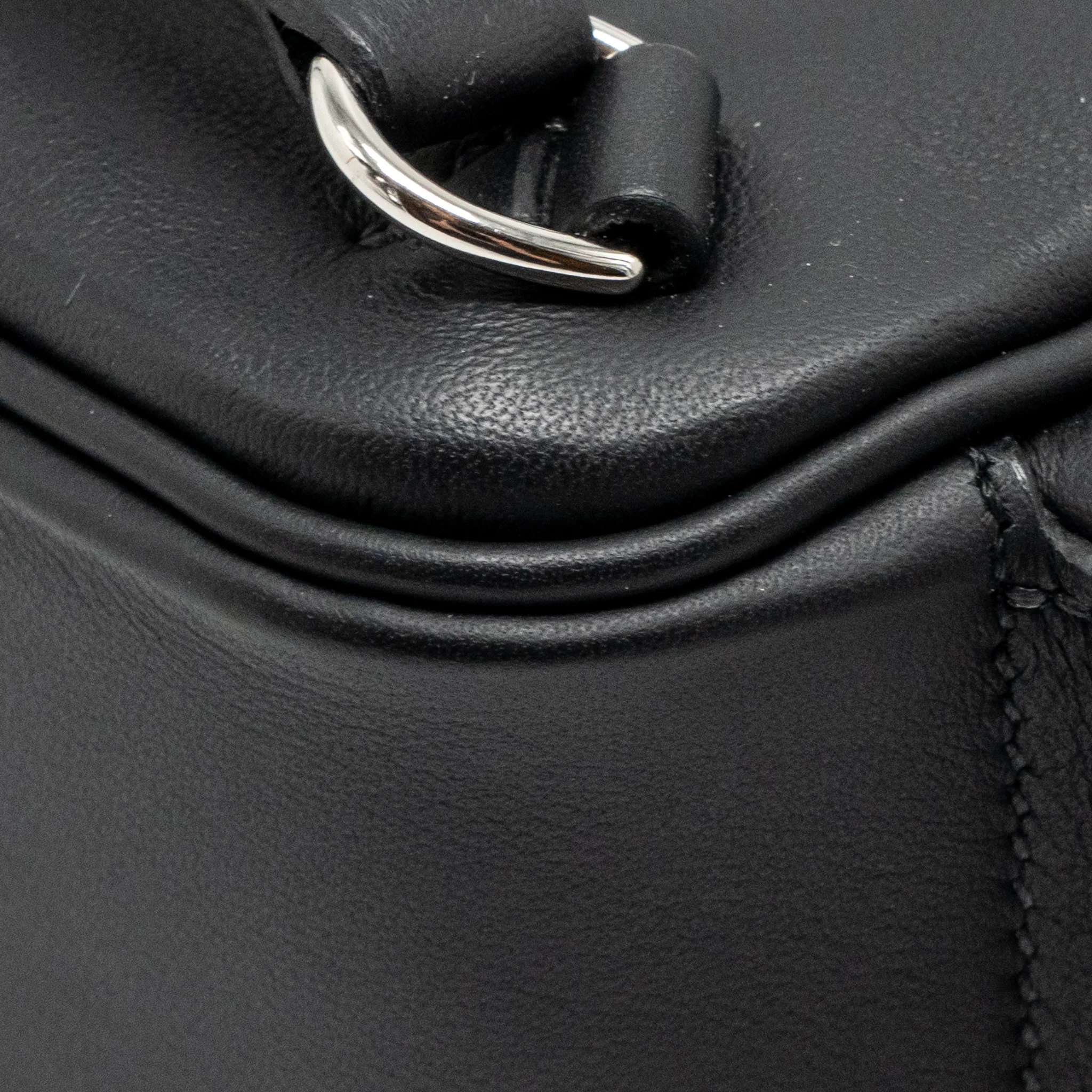 Hermes Sac A Doc Kelly Jump Swift Black SHW Stamp K - Image 12