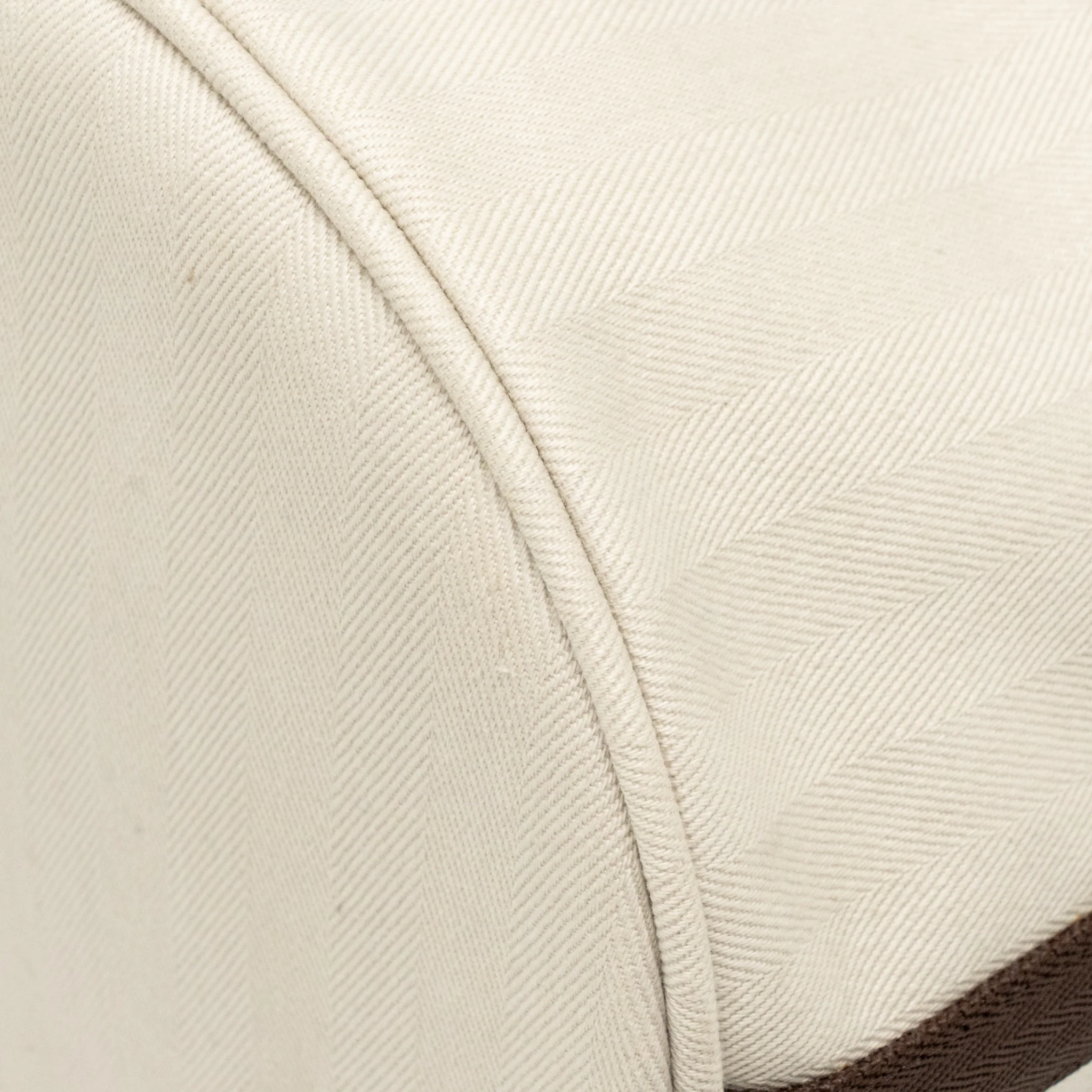 Hermes Sac De Pansage Toile Grooming Bucket Bag Canvas Craie/Gold SHW Stamp Square P - Image 10