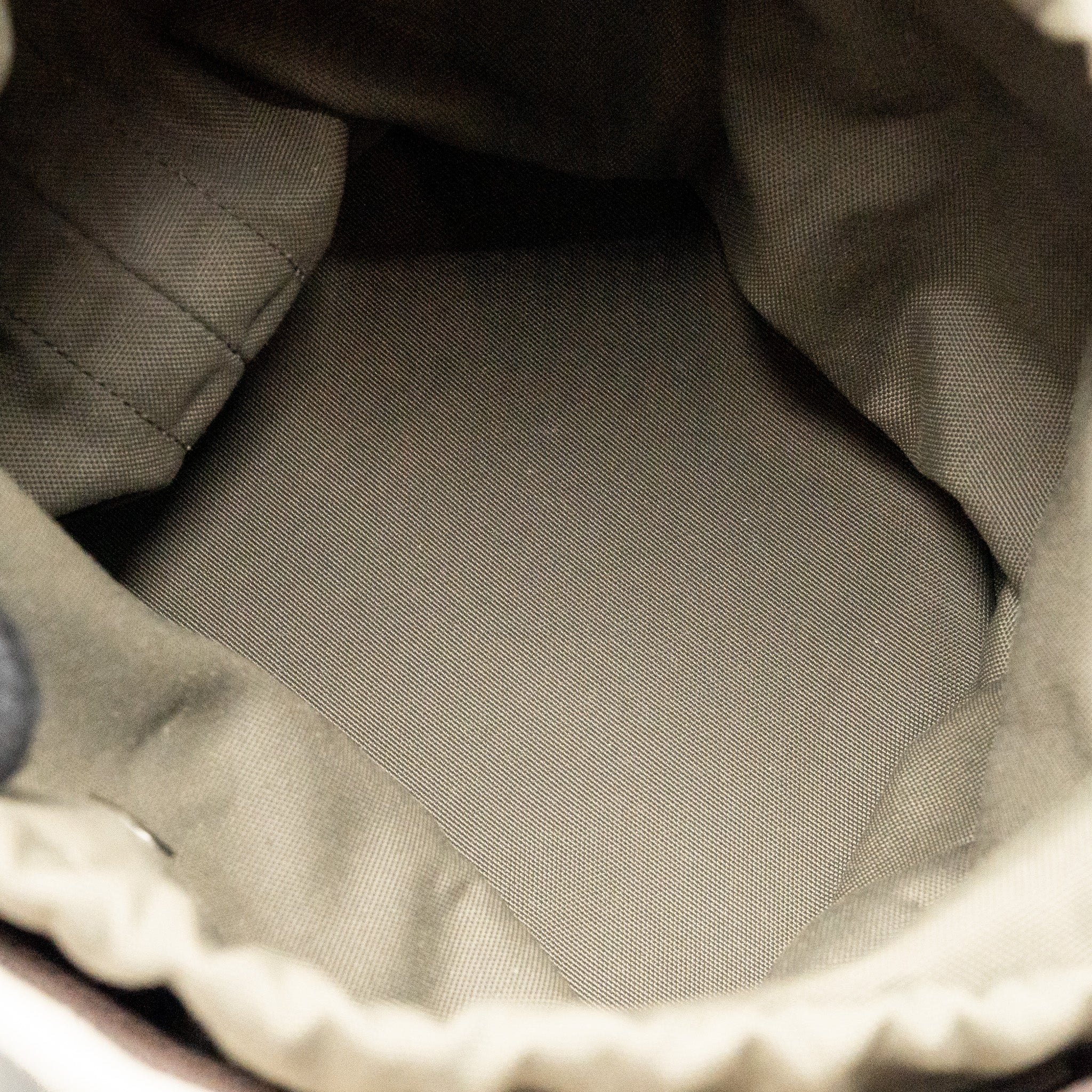 Hermes Sac De Pansage Toile Grooming Bucket Bag Canvas Craie/Gold SHW Stamp Square P - Image 14