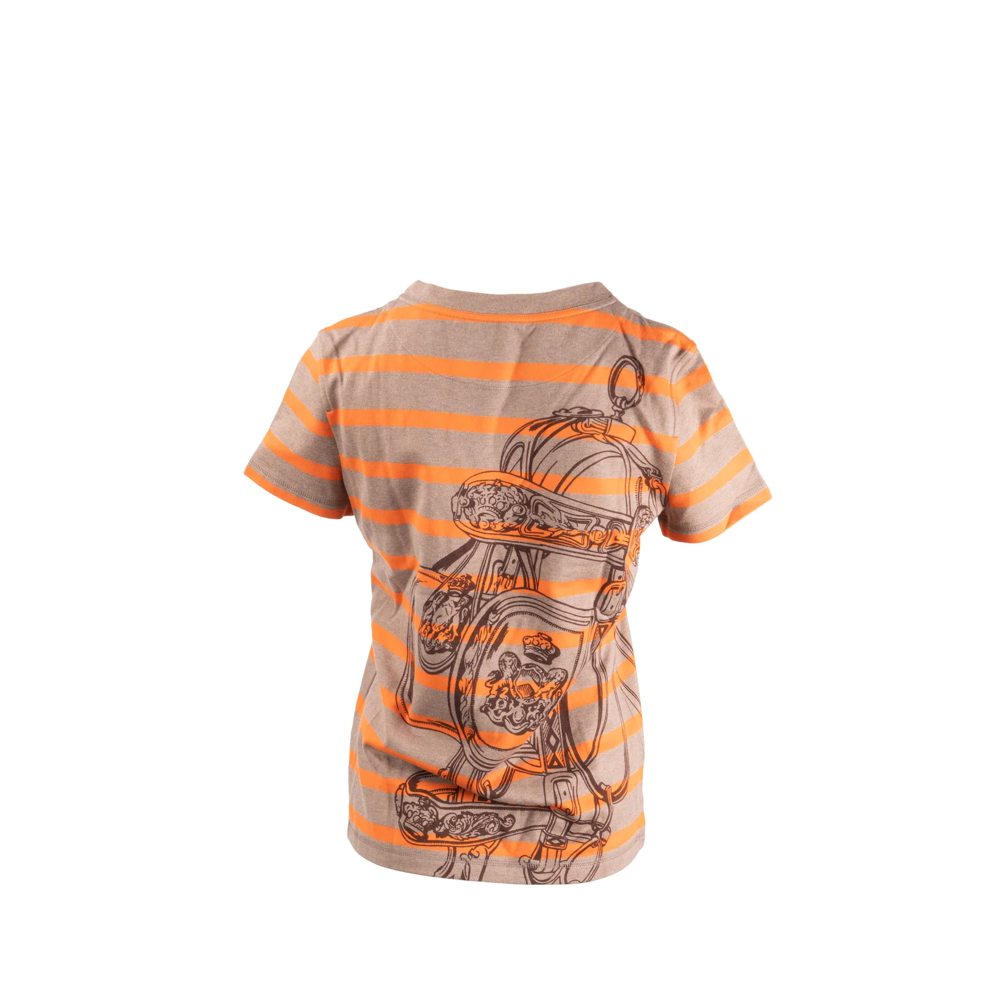 Hermes Size 34 brides de gala T shirt orange Satur - Image 2