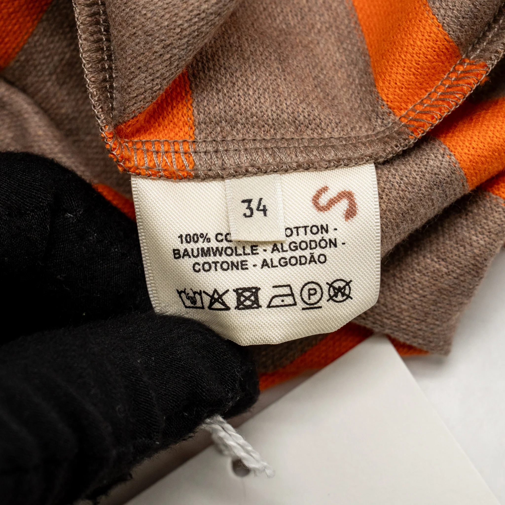 Hermes Size 34 brides de gala T shirt orange Satur - Image 5