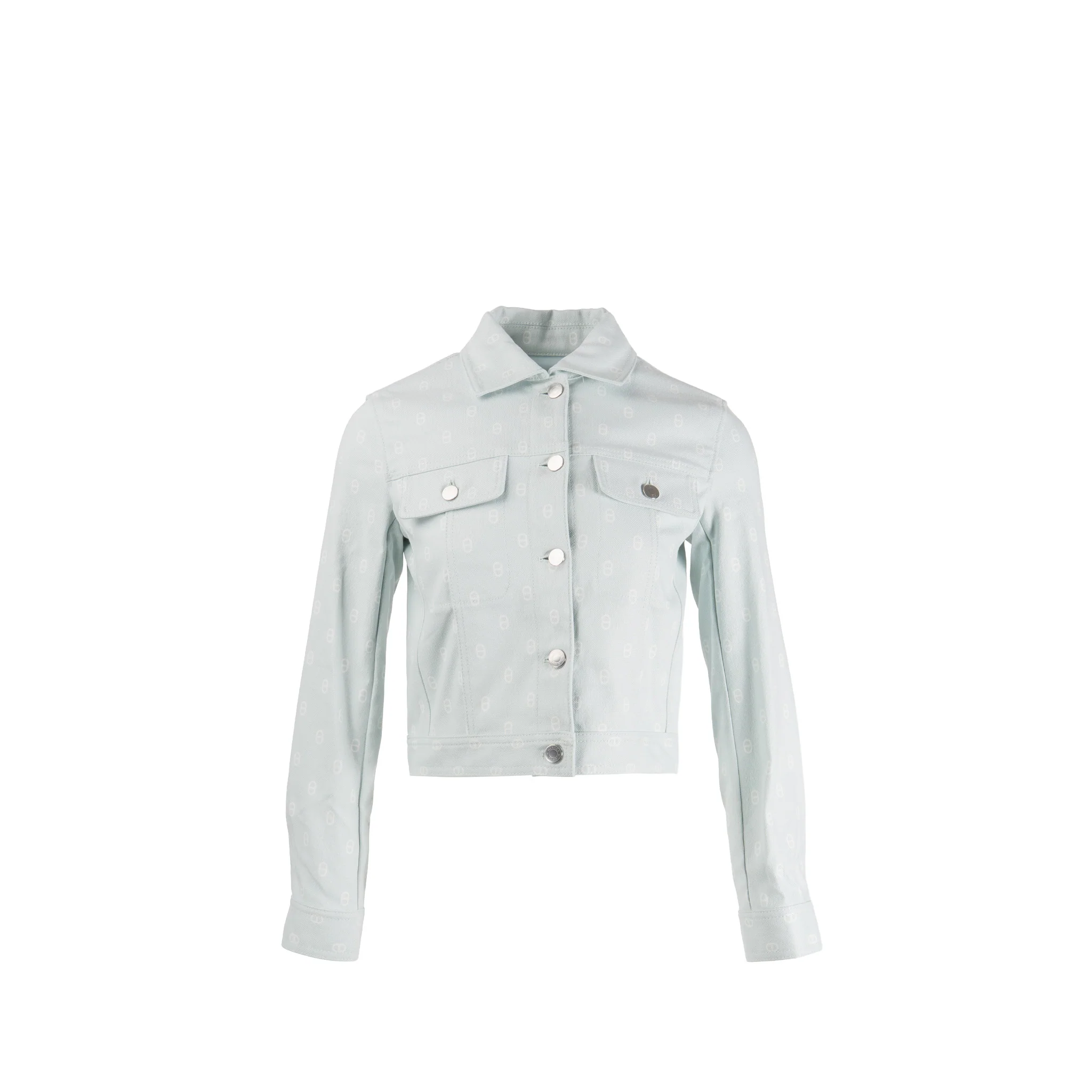 Hermes Size 34 Chaine d’Ancre Denim Jacket Cotton/Elastane Vert Embrun SHW