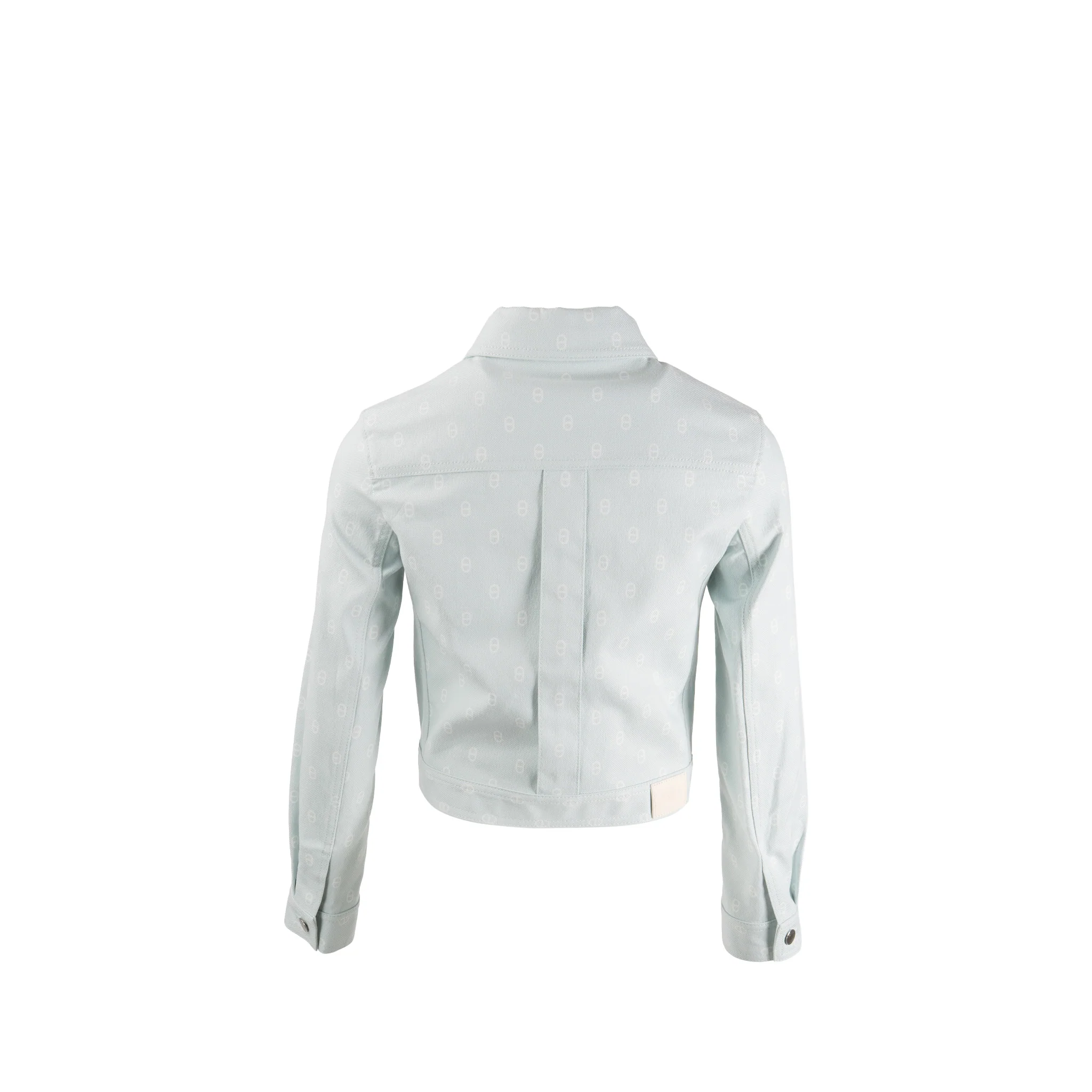 Hermes Size 34 Chaine d’Ancre Denim Jacket Cotton/Elastane Vert Embrun SHW - Image 3