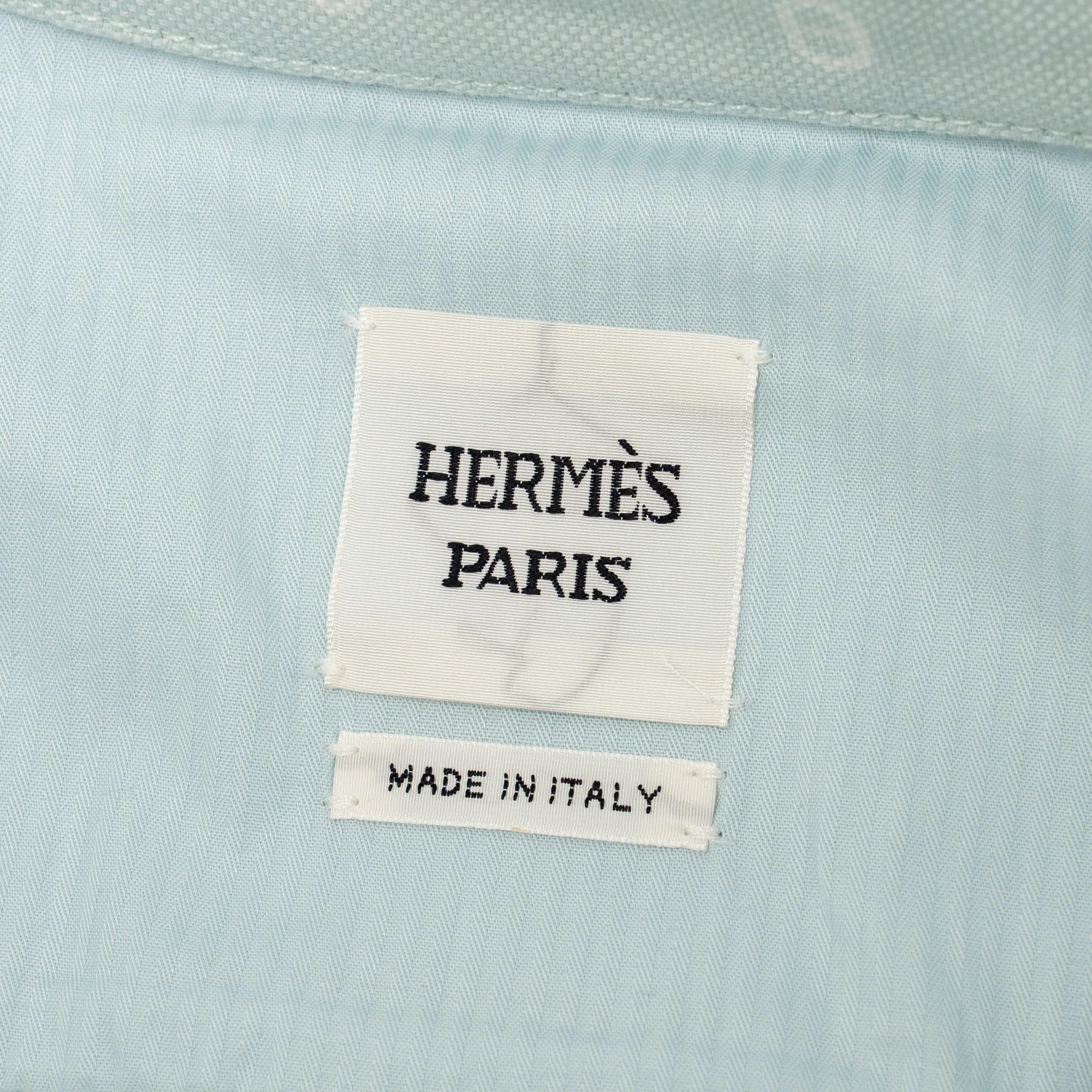 Hermes Size 34 Chaine d’Ancre Denim Jacket Cotton/Elastane Vert Embrun SHW - Image 5
