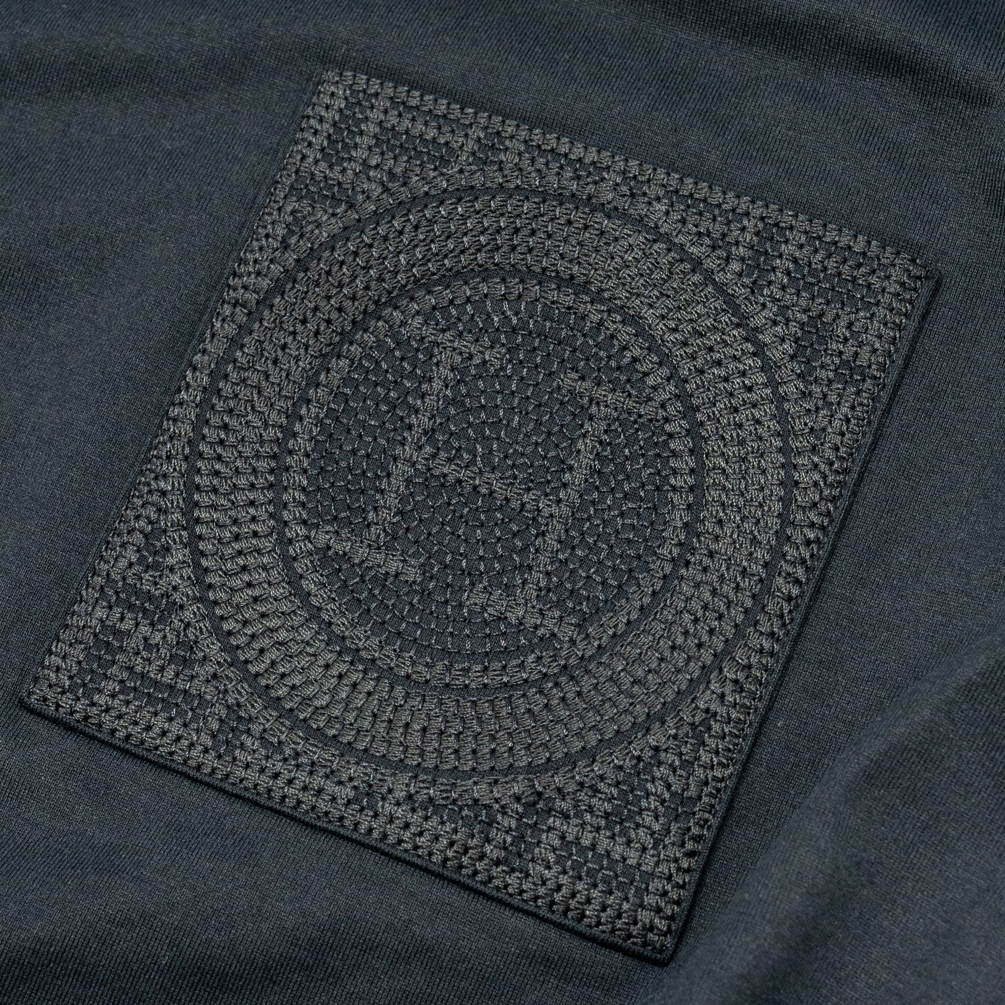 Hermes Size 36 Embroidered Pocket T-Shirt Cotton Black - Image 4
