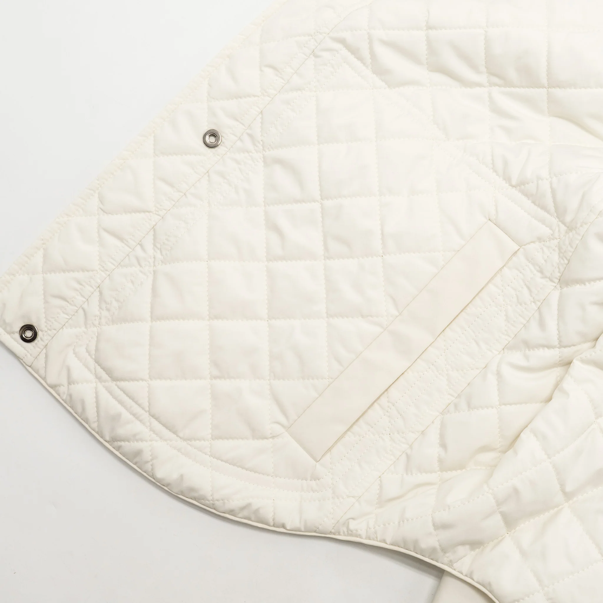 Hermes size 36 reversible double side jacket Polyester white - Image 6
