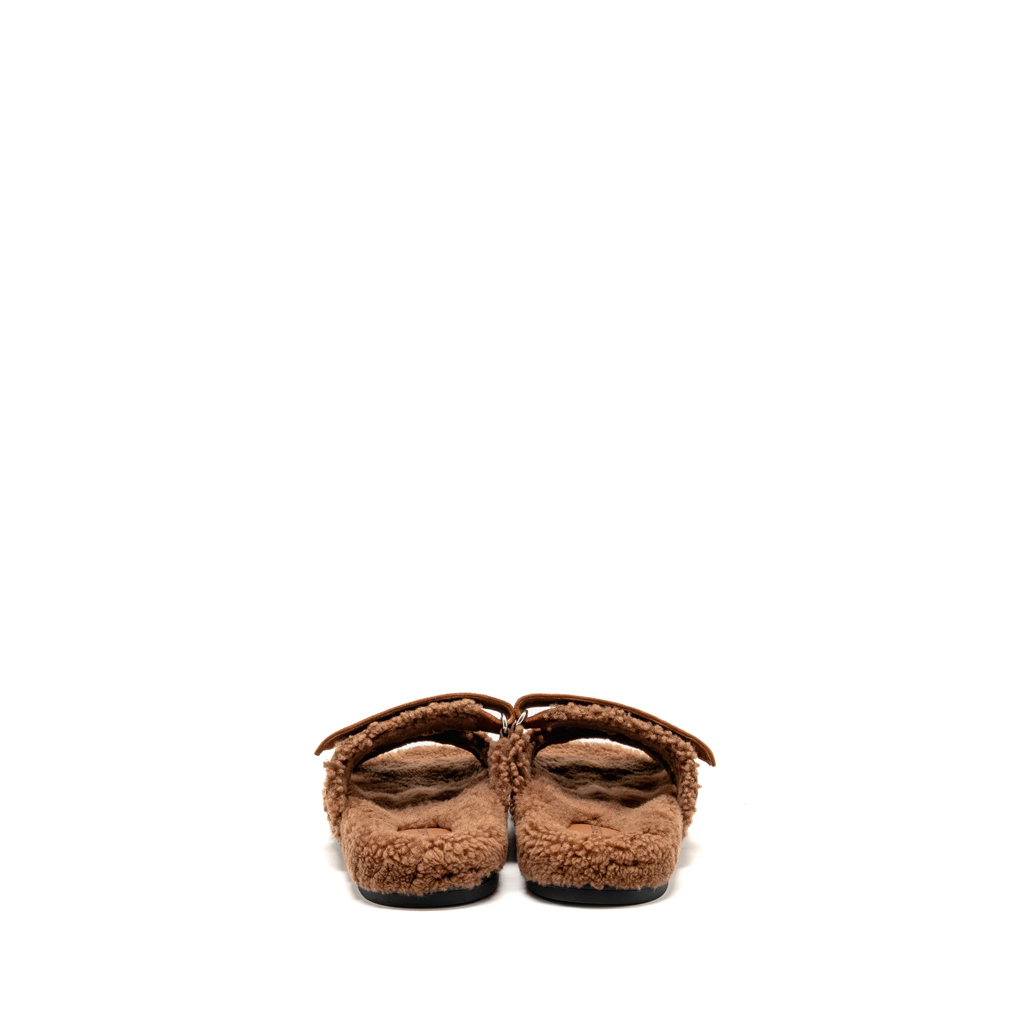 Hermes size 37.5 chypre sandals shearling gold - Image 4