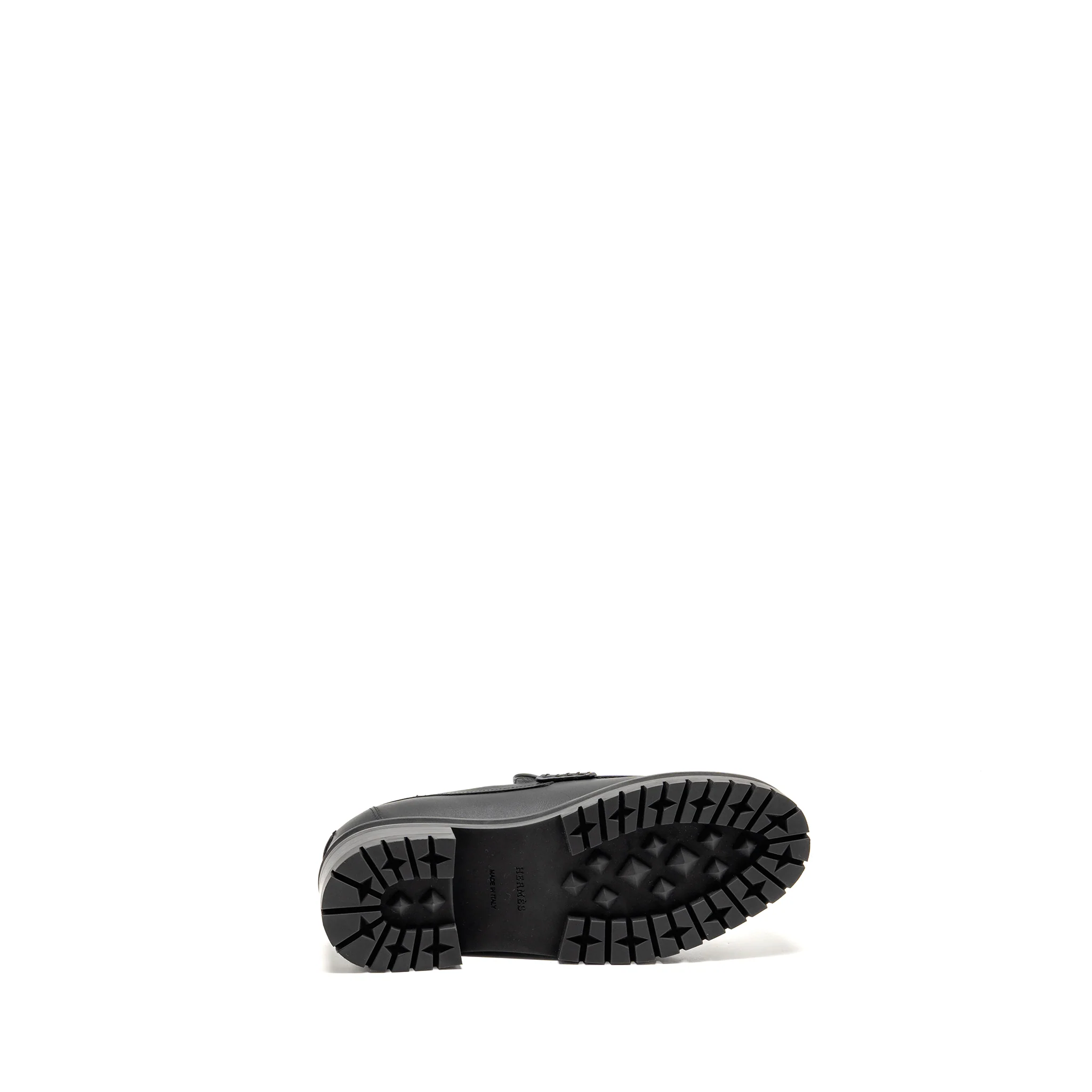 Hermes Size 37 Mocassins Hitch Loafer Glazed Calfskin Black - Image 6