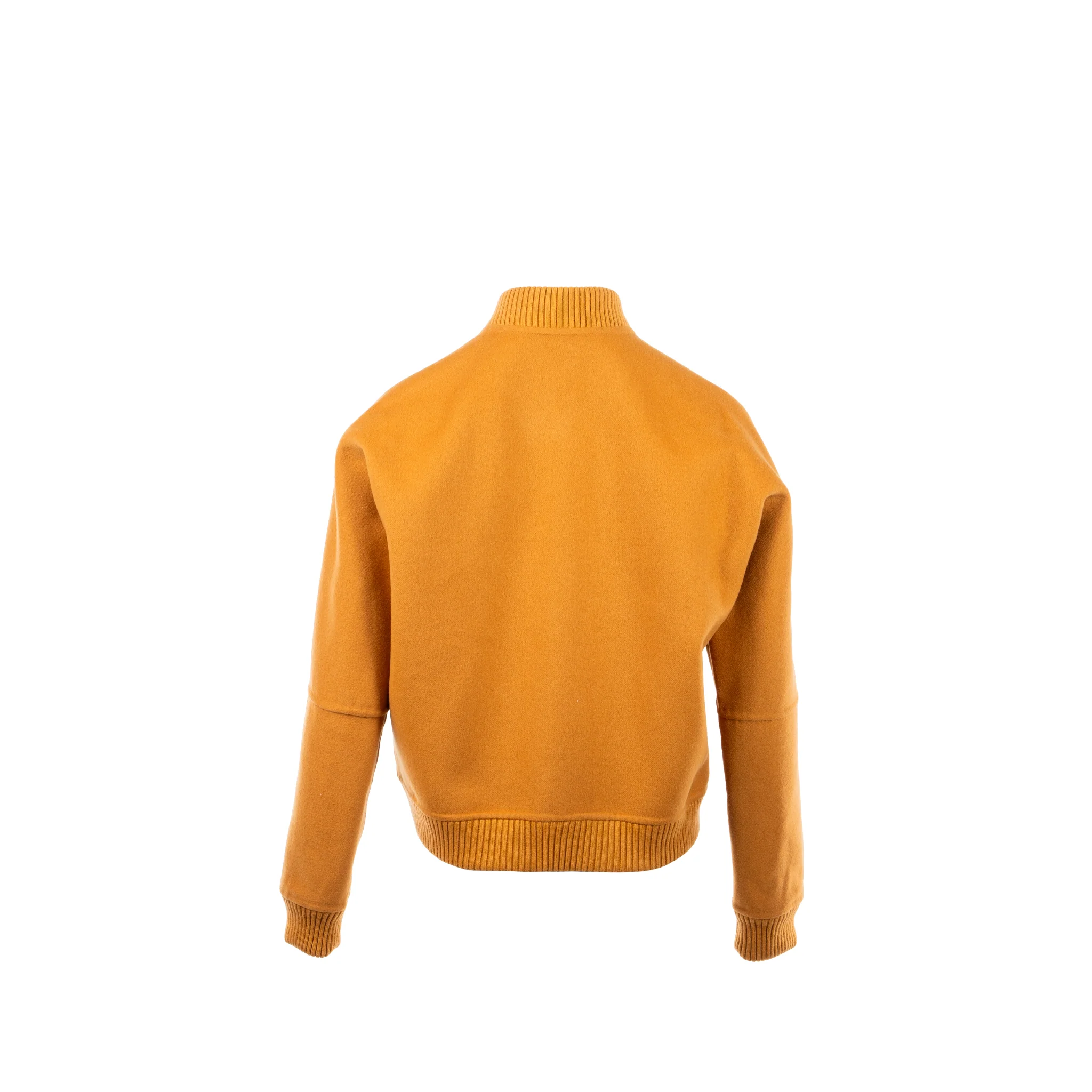 Hermes Size 38 Bombers Baby Cachemire Ocre Jaune SHW - Image 3