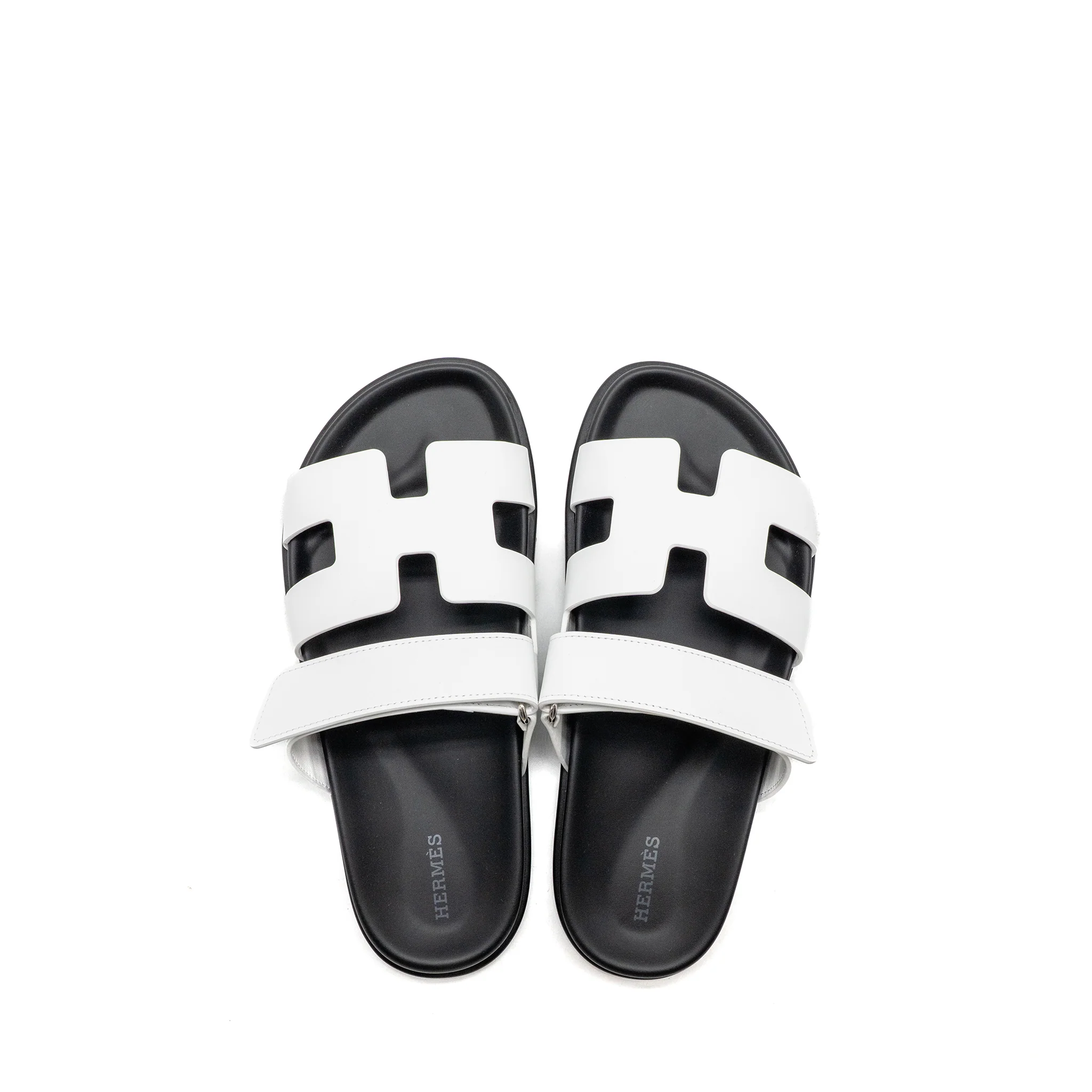 Hermes size 38 chypre sandals calfskin blanc - Image 2