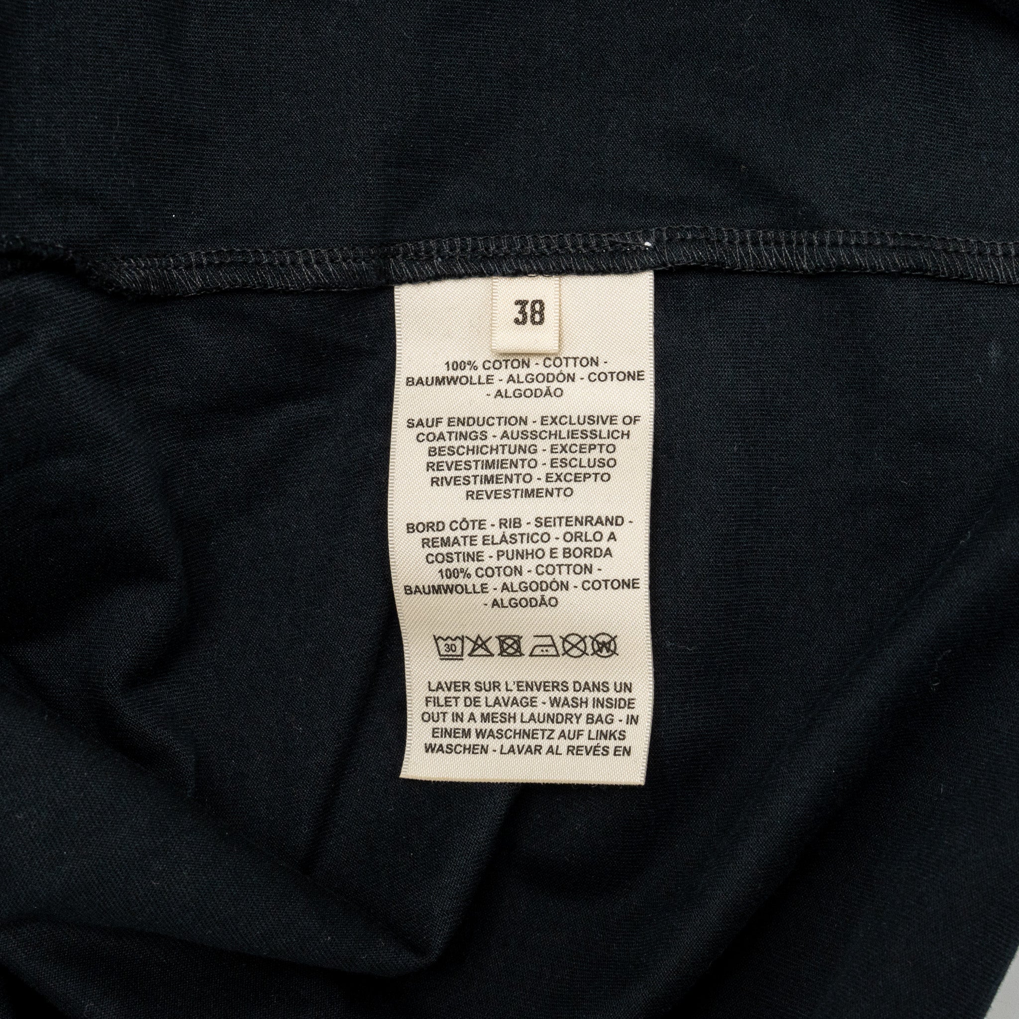 Hermes Size 38 Figure Artistique T-Shirt Cotton Black/Multicoloured - Image 5