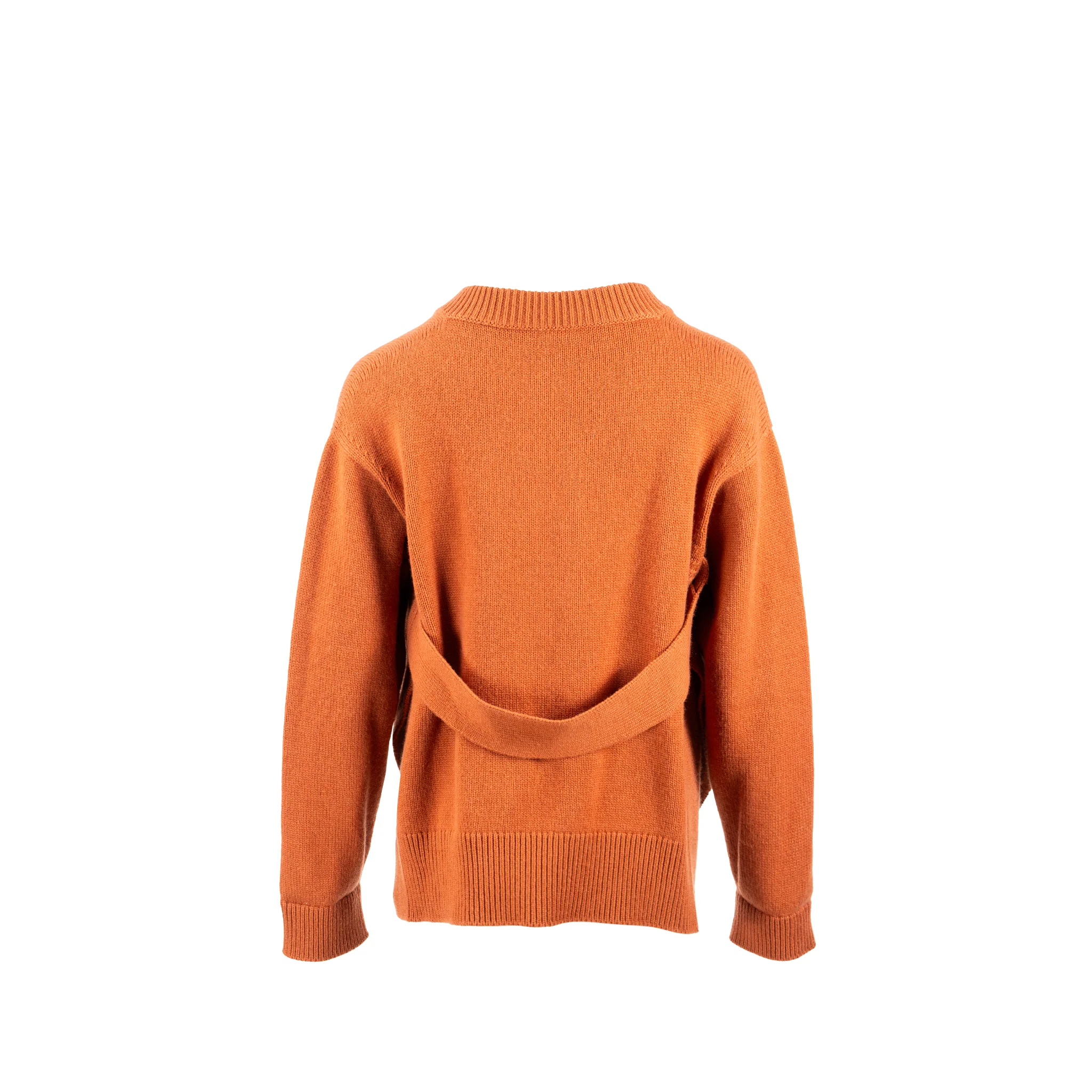 Hermes Size 38 Horsebit Detailed Sweater Cashmere Caramel - Image 3