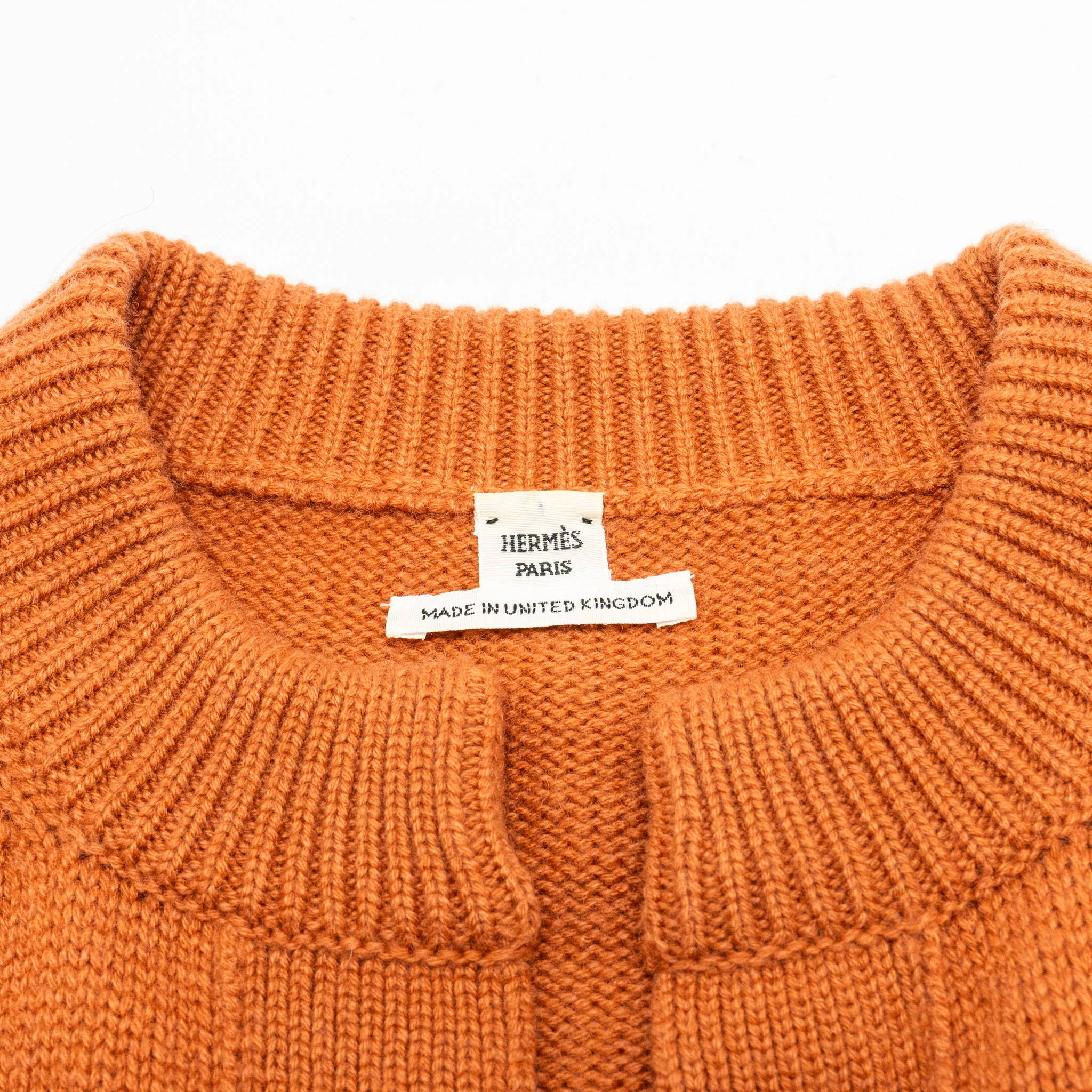 Hermes Size 38 Horsebit Detailed Sweater Cashmere Caramel - Image 5