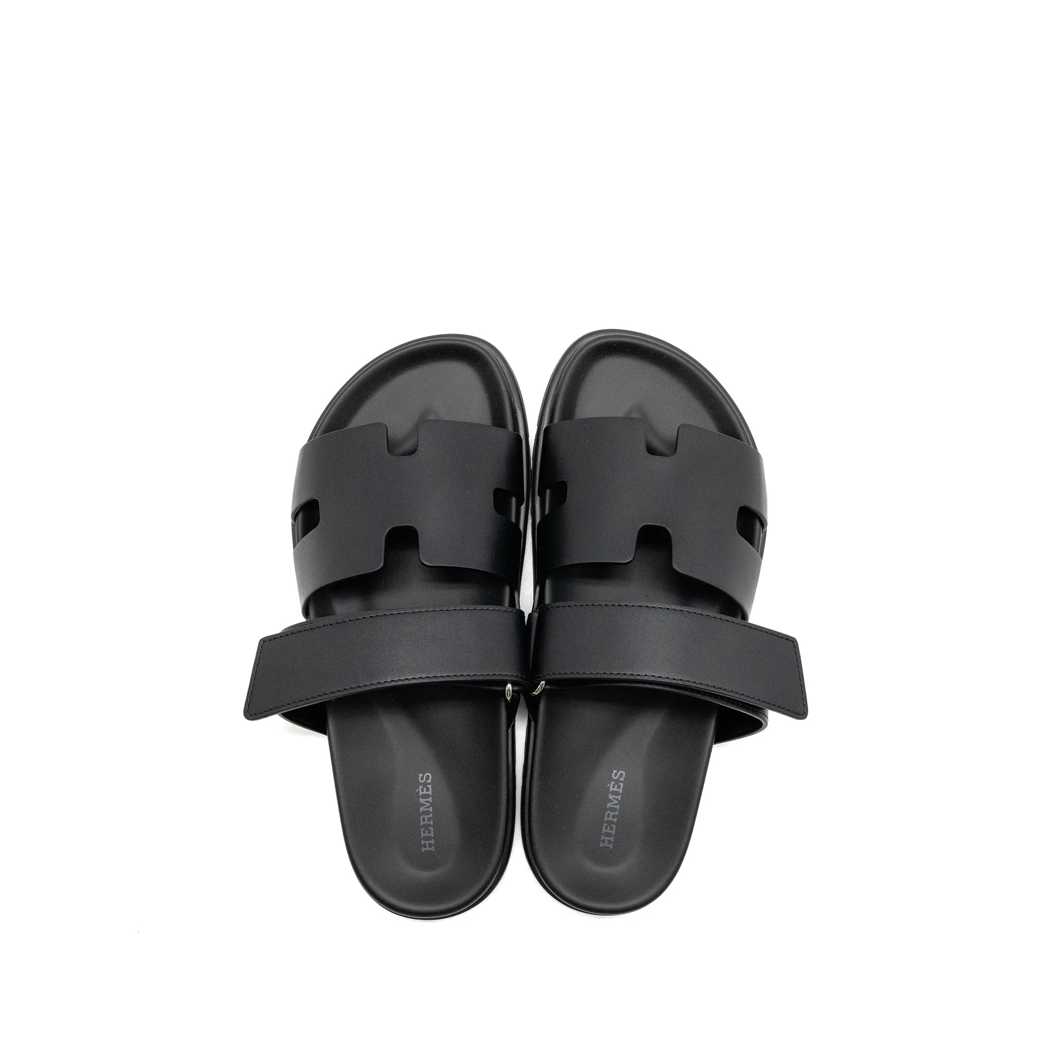 Hermes size 39 homme chypre sandals black - Image 4