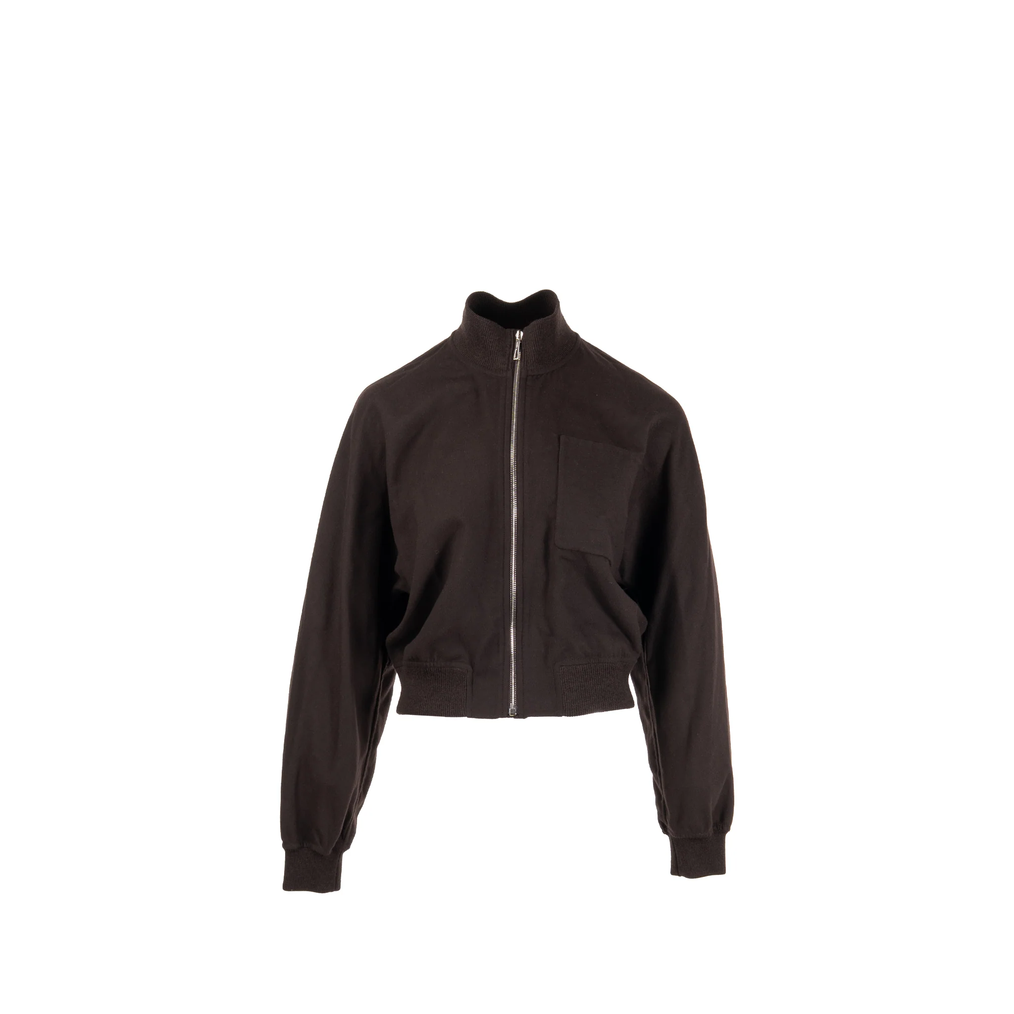 Hermes Size 40 Ensemble Coat and Vest Virgin Wool/Silk Dark Brown (Sell in Set) - Image 4