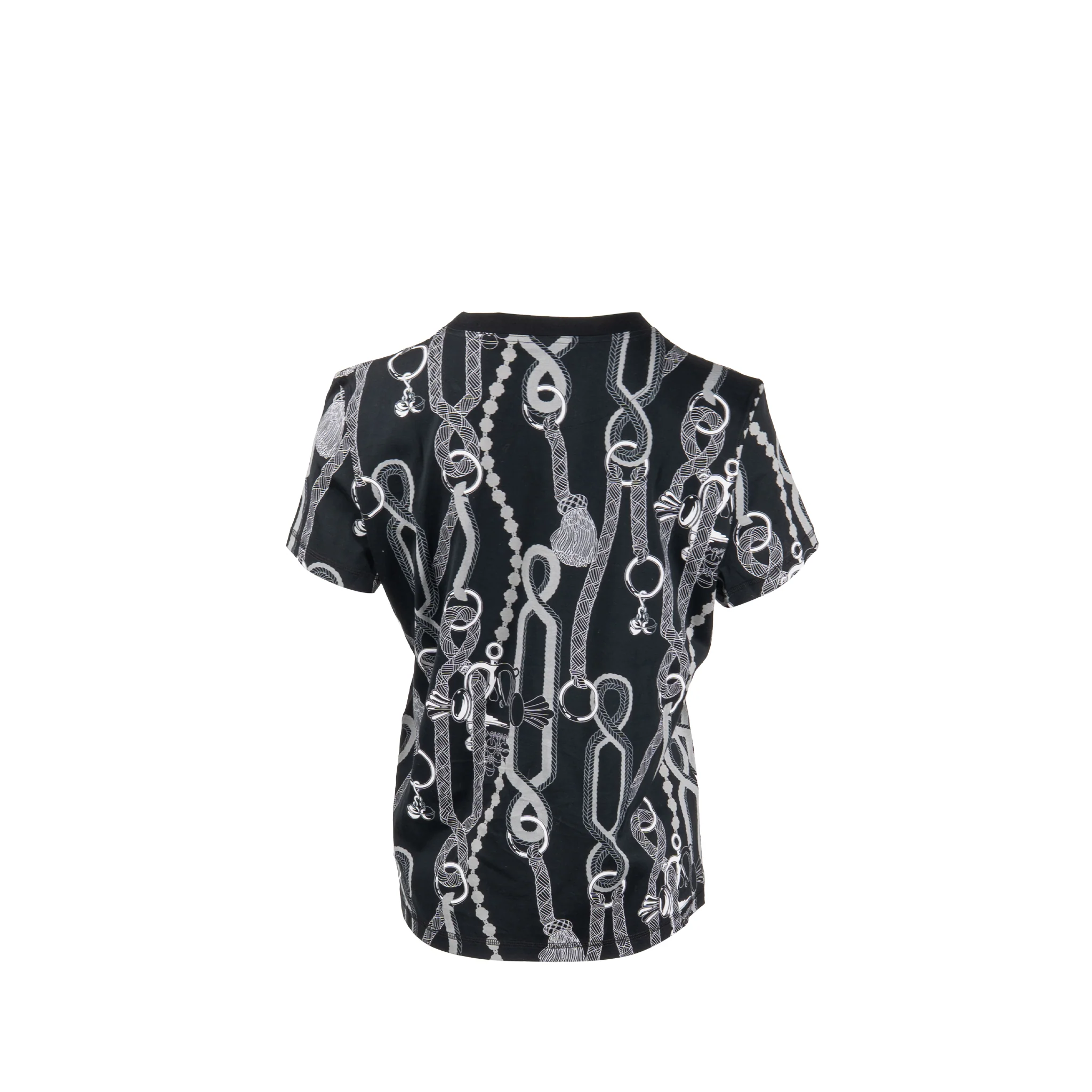 Hermes Size 40 Palefroi Remix T-Shirt Cotton Gris Charbon - Image 2