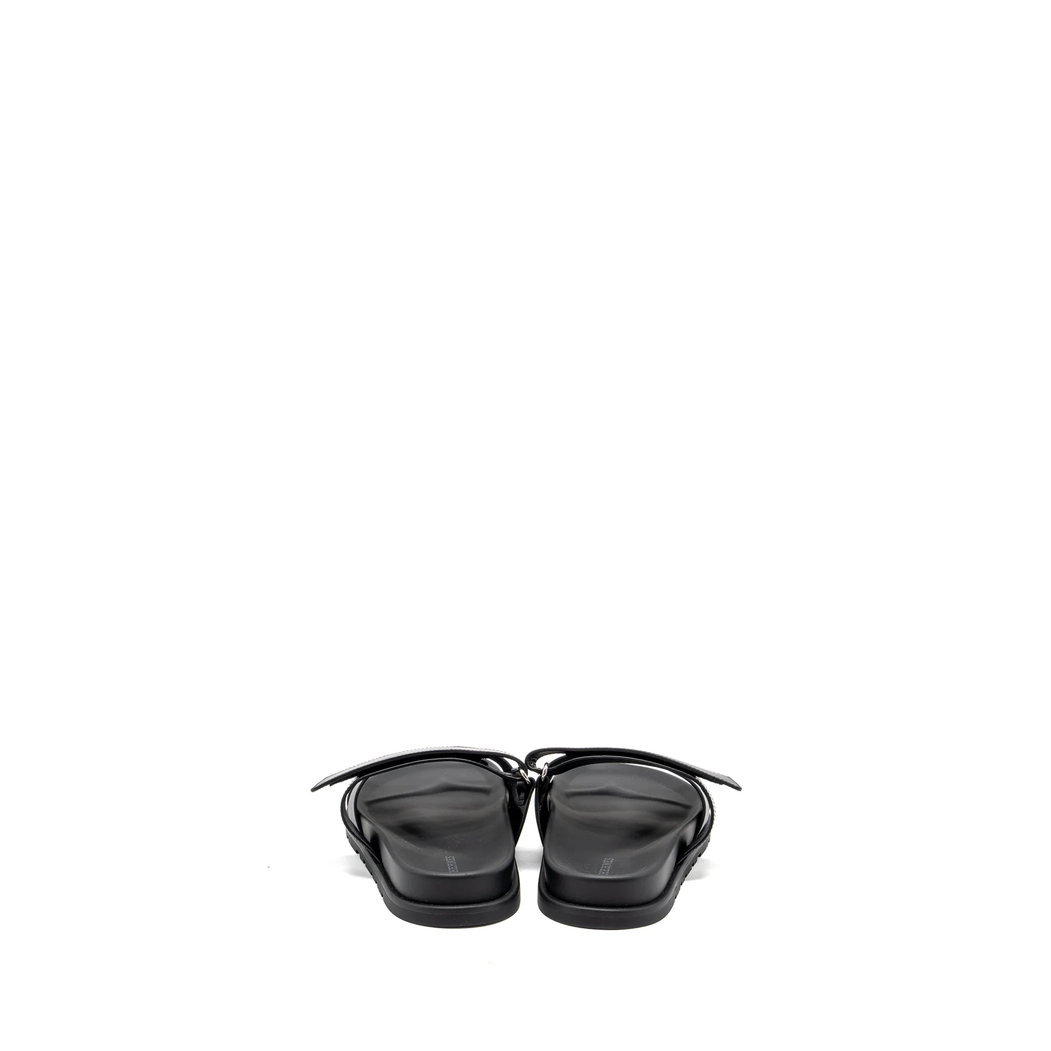 Hermes size 41 Men's chypre sandals black SHW - Image 2