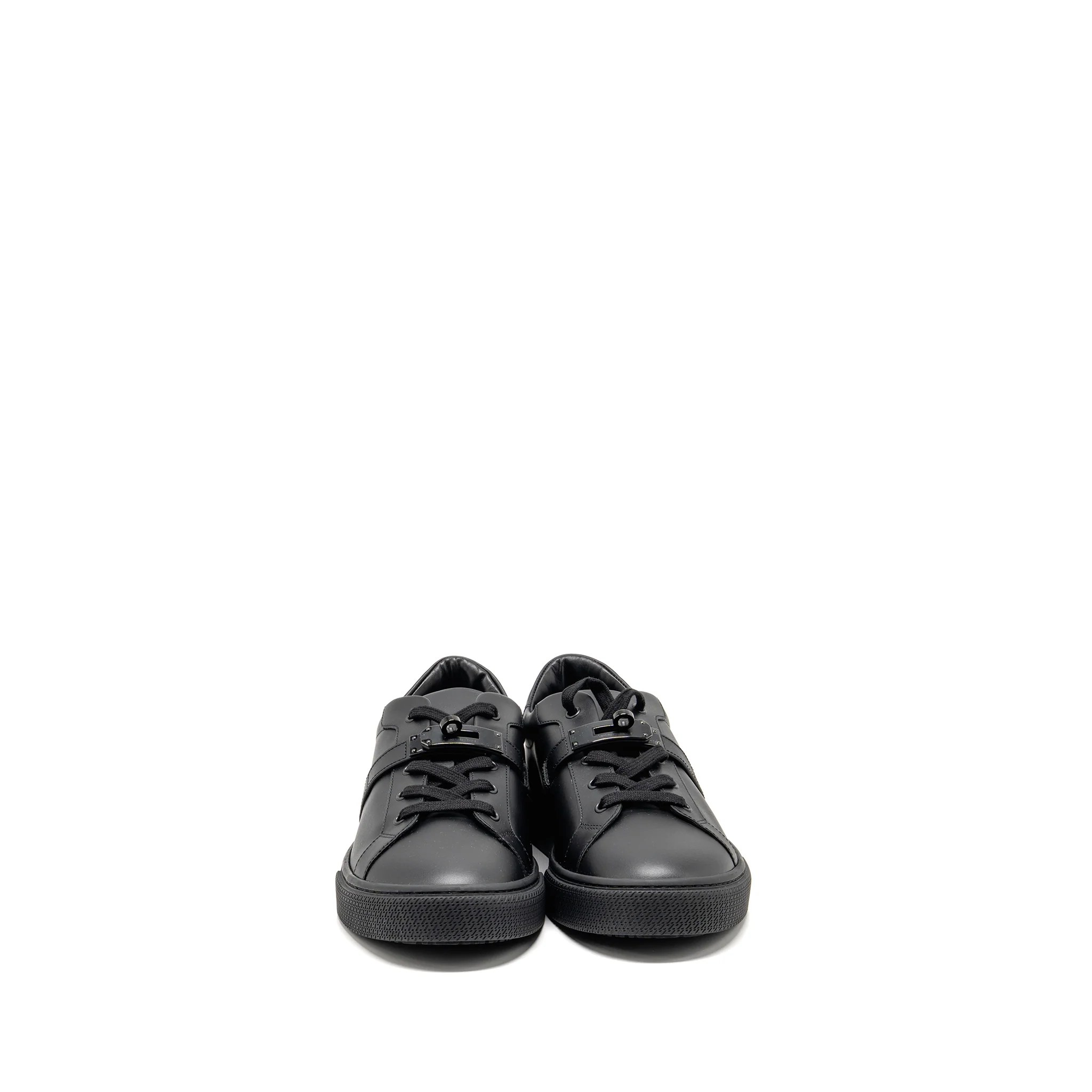 Hermes size 42 day sneaker Calfskin Leather so black - Image 2