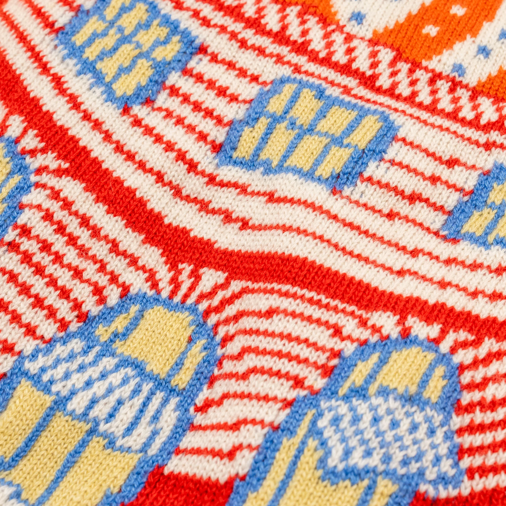 Hermes Size 42 Ice Cream Sweater Cashmere Orange/Multicolour - Image 4