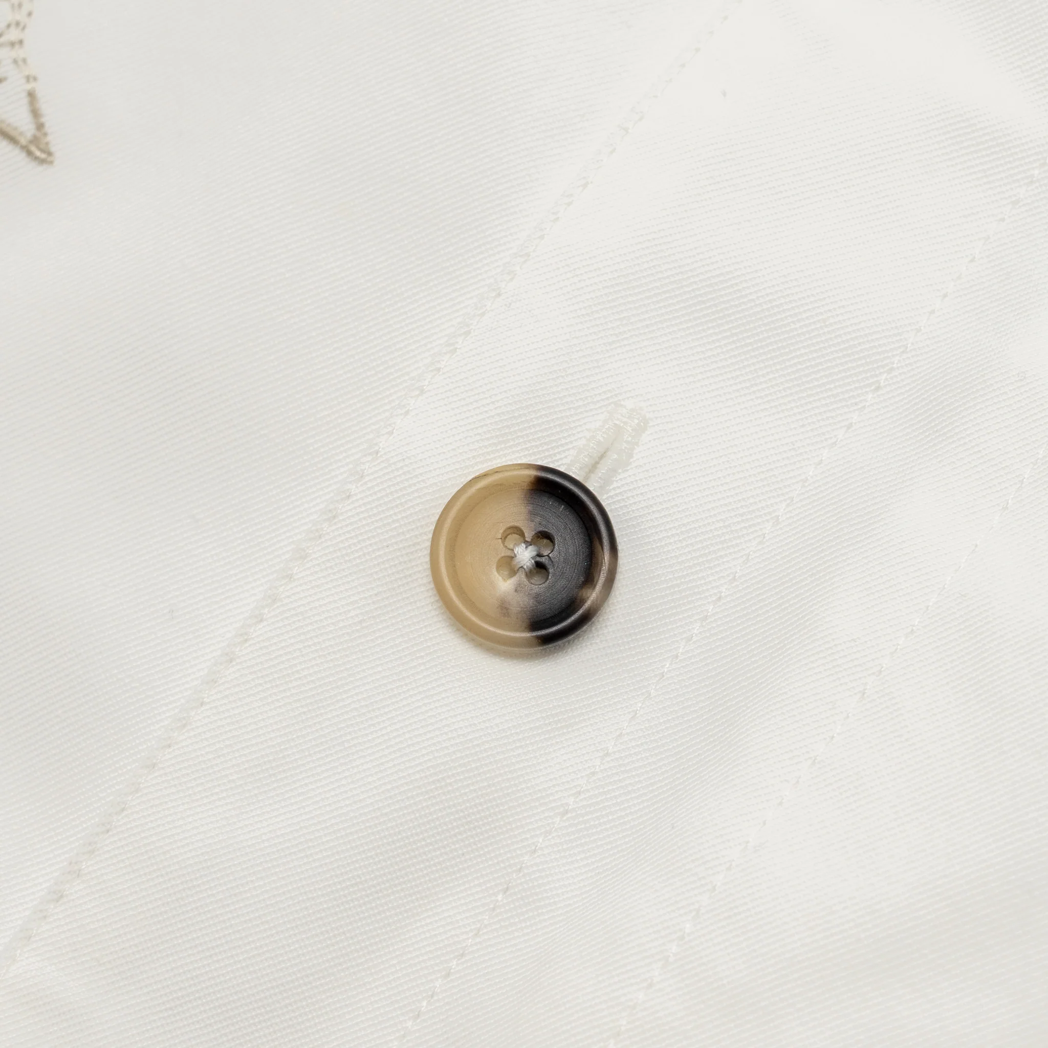 Hermes Size 48 Icones Au Carre Overshirt Viscose/Cotton White/Multicolour - Image 4