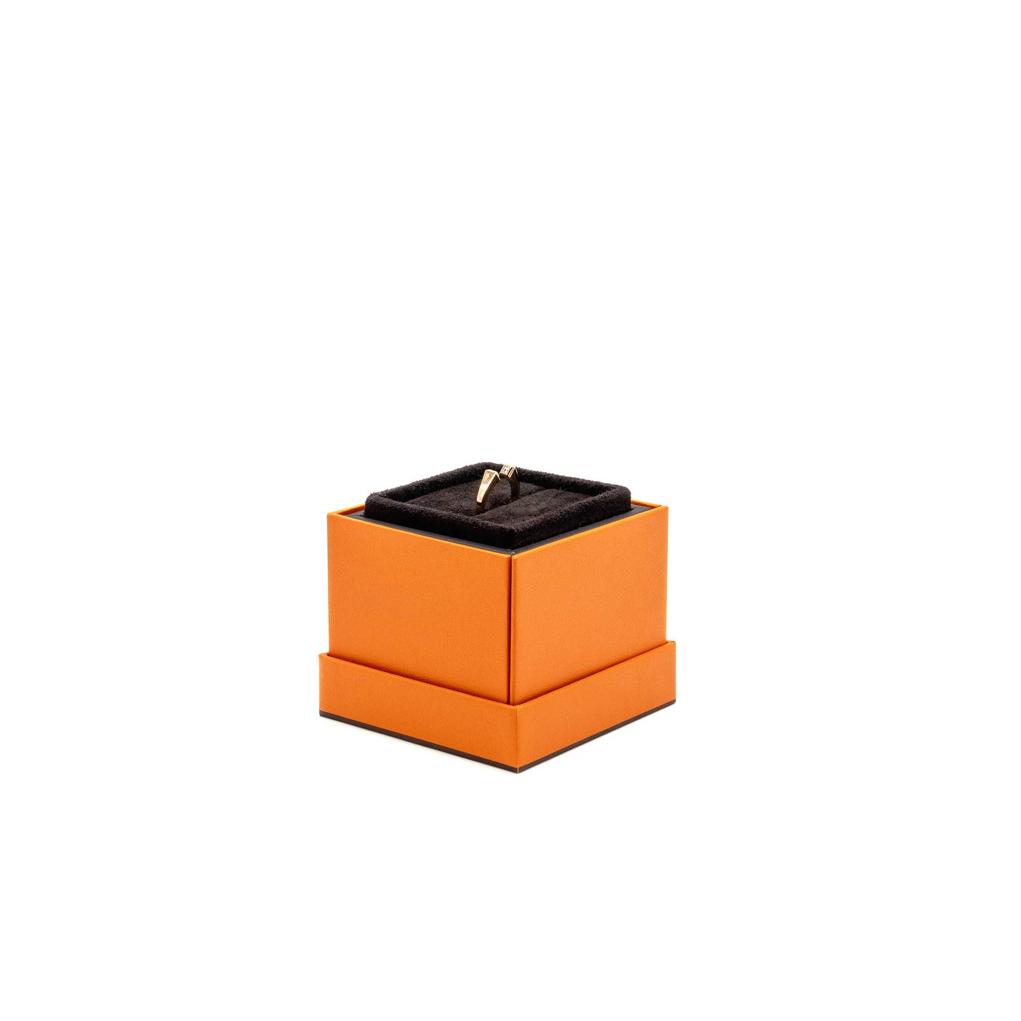 Hermes Size 50 Clou de Forge Ring, Small Model Rose Gold - Image 2