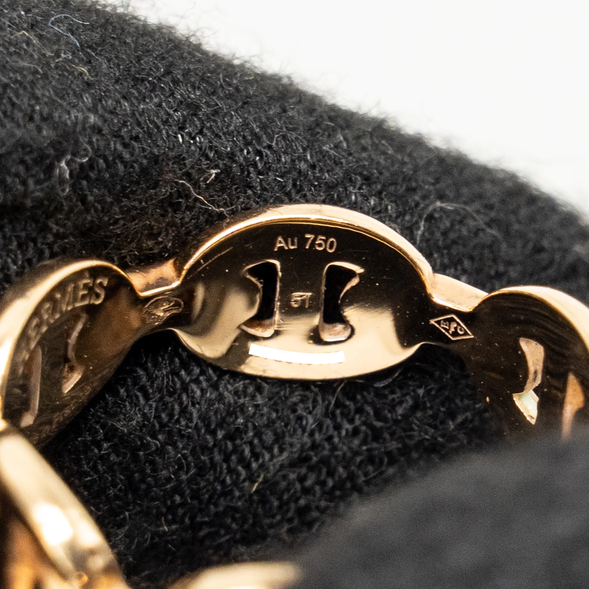 Hermes Size 51 Chaine d’ancre Enchainee Ring, Small Model, Rose Gold - Image 5