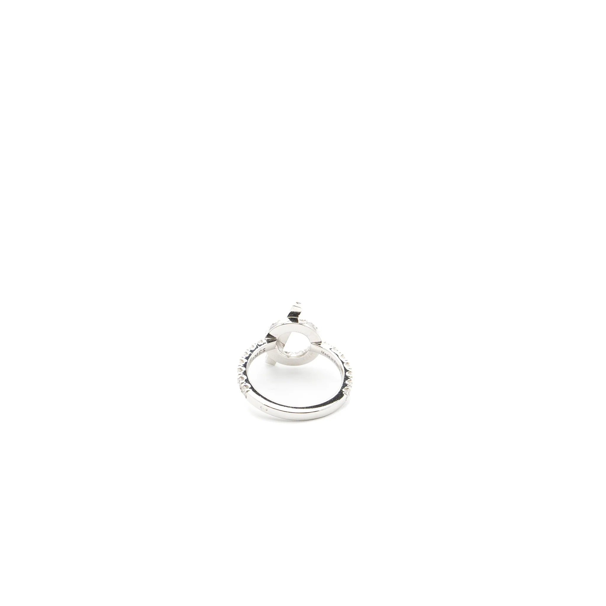 HERMES SIZE 51 Finesse Ring WHITE GOLD WITH DIAMONDS - Image 4