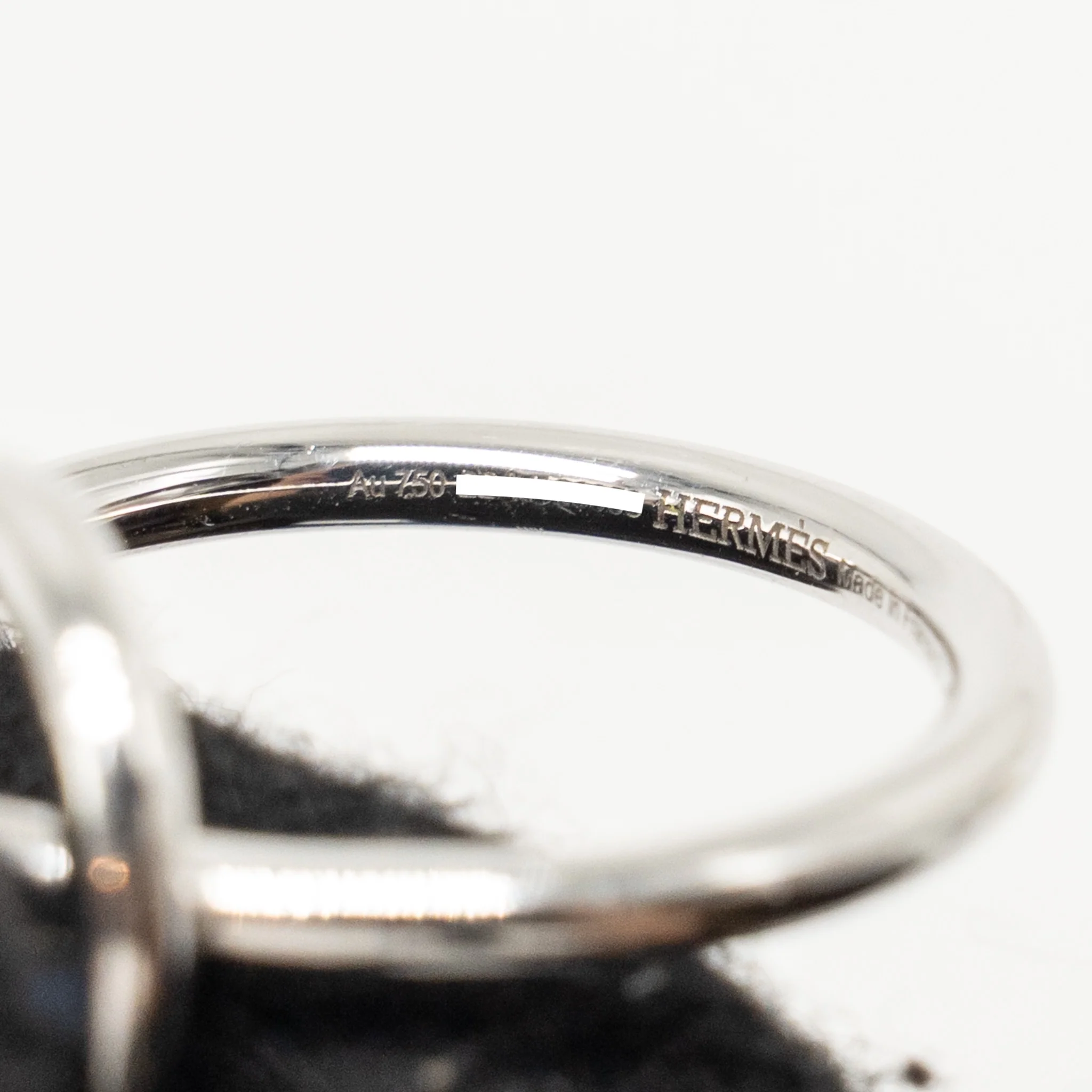 Hermes Size 53 Echappee Hermes Ring, Small Model, White Gold, Diamonds - Image 6