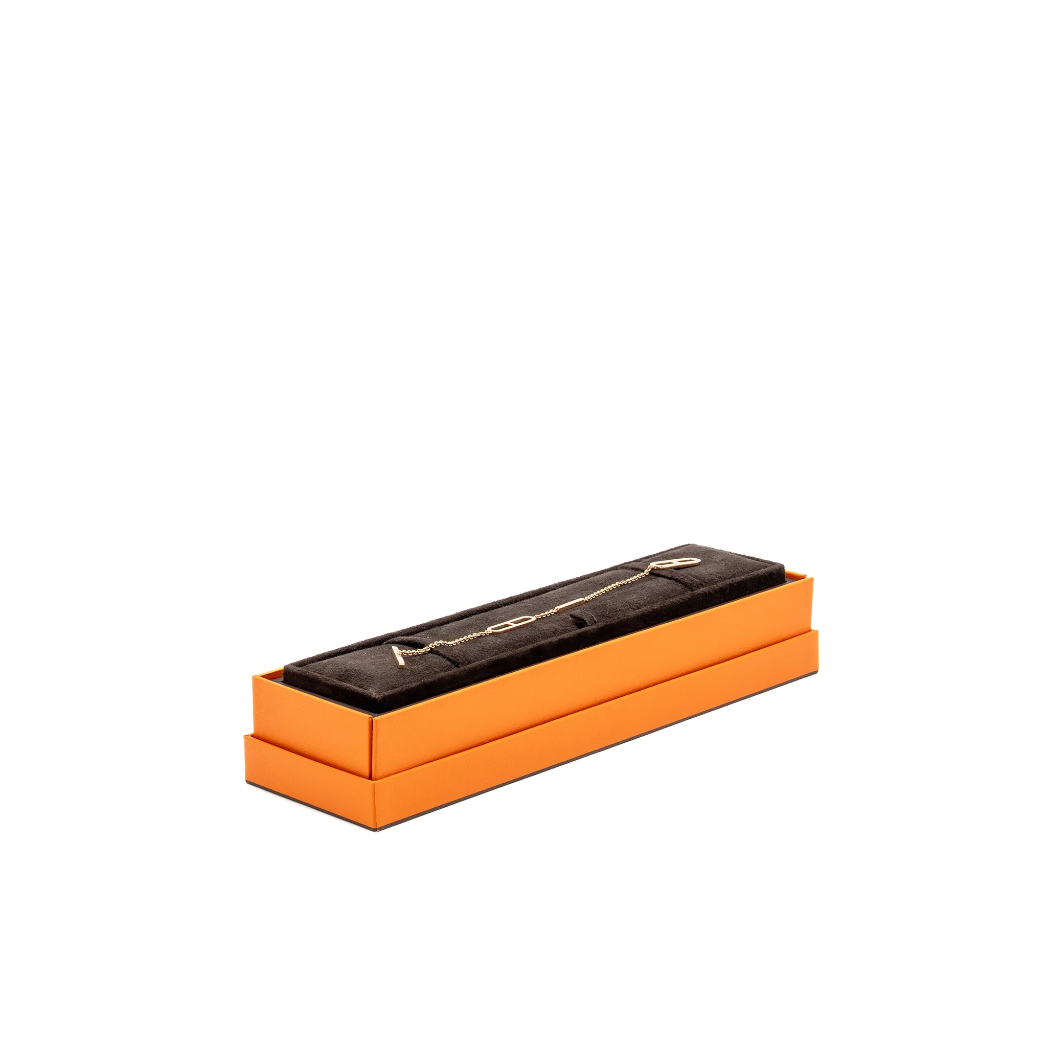 Hermes Size ST ever chaine D Andre bracelet rose gold diamonds - Image 2