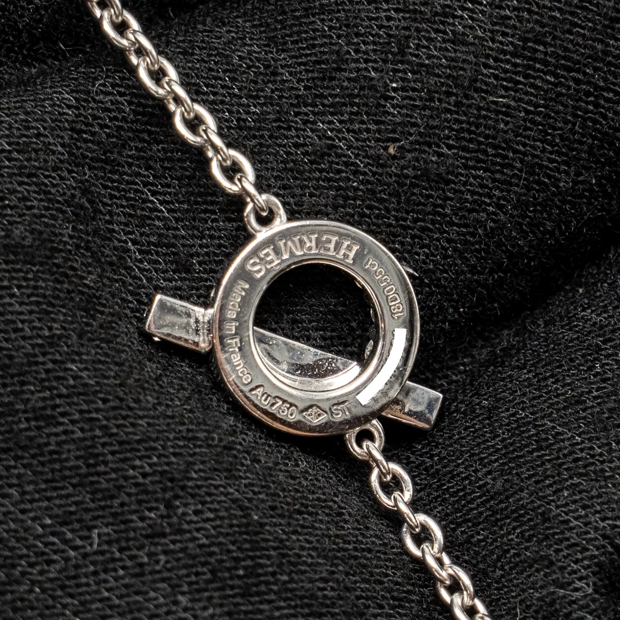 Hermes Size ST Finesse Bracelet White Gold, Diamonds - Image 5