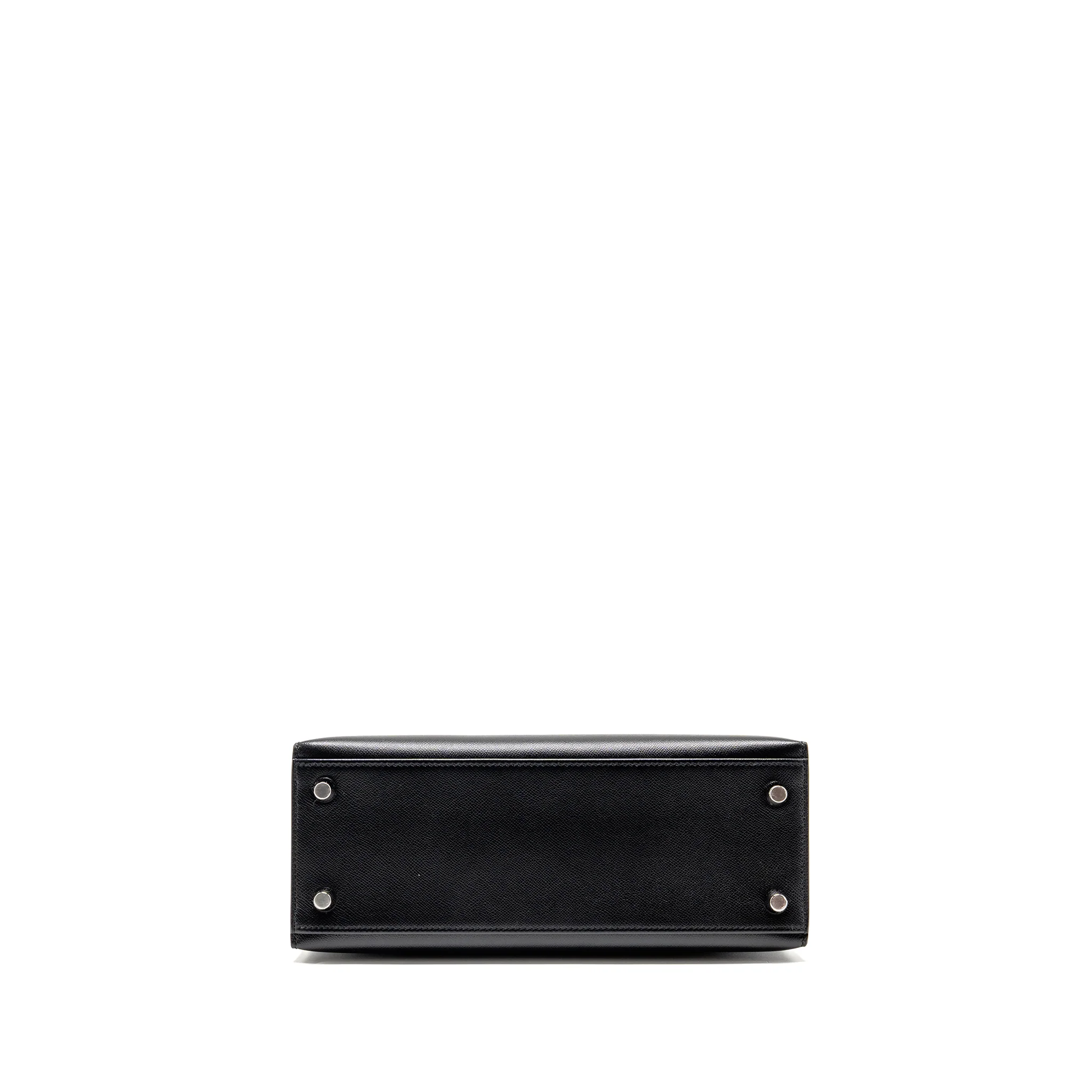 Hermes Touch Kelly 25 Madame / Crocodile Niloticus Black SHW Stamp U - Image 6