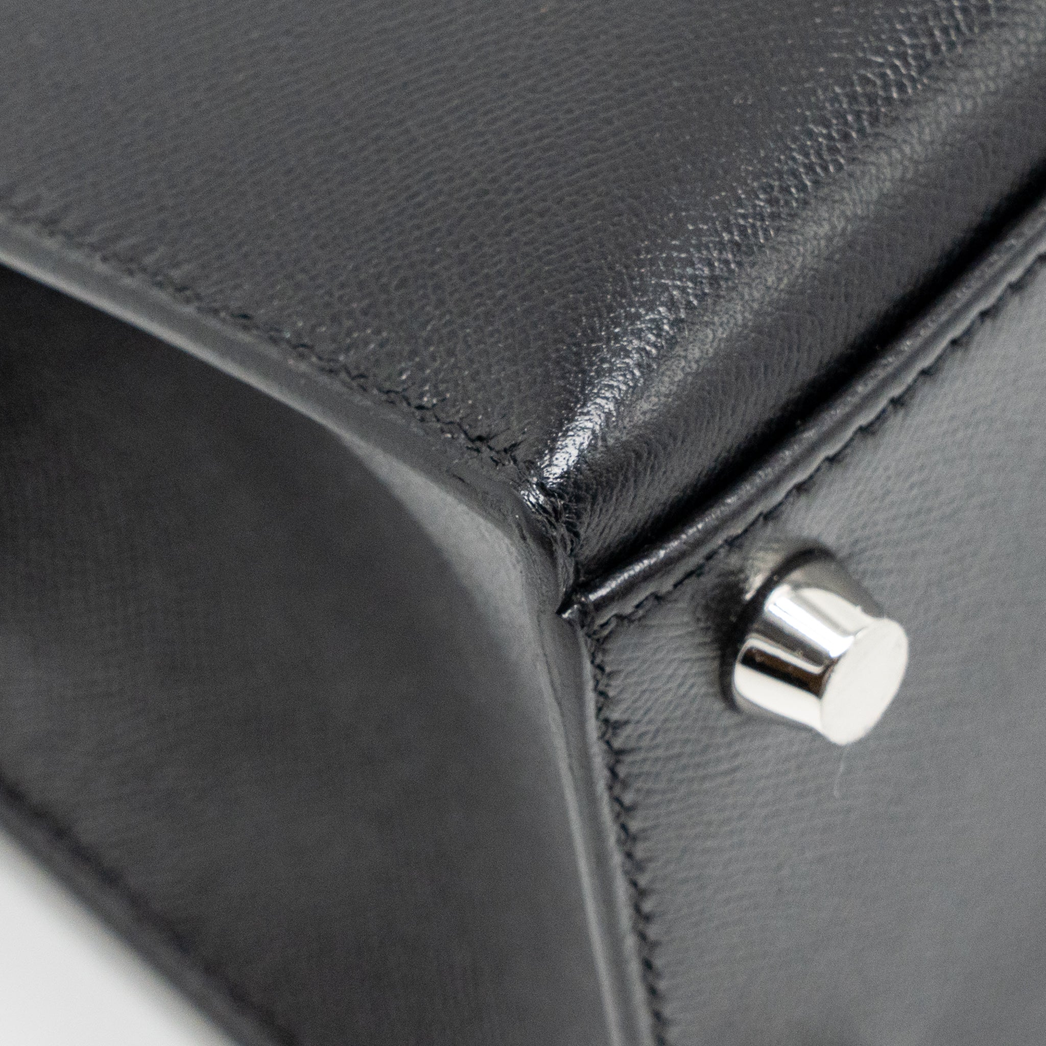 Hermes Touch Kelly 25 Madame / Crocodile Niloticus Black SHW Stamp U - Image 9
