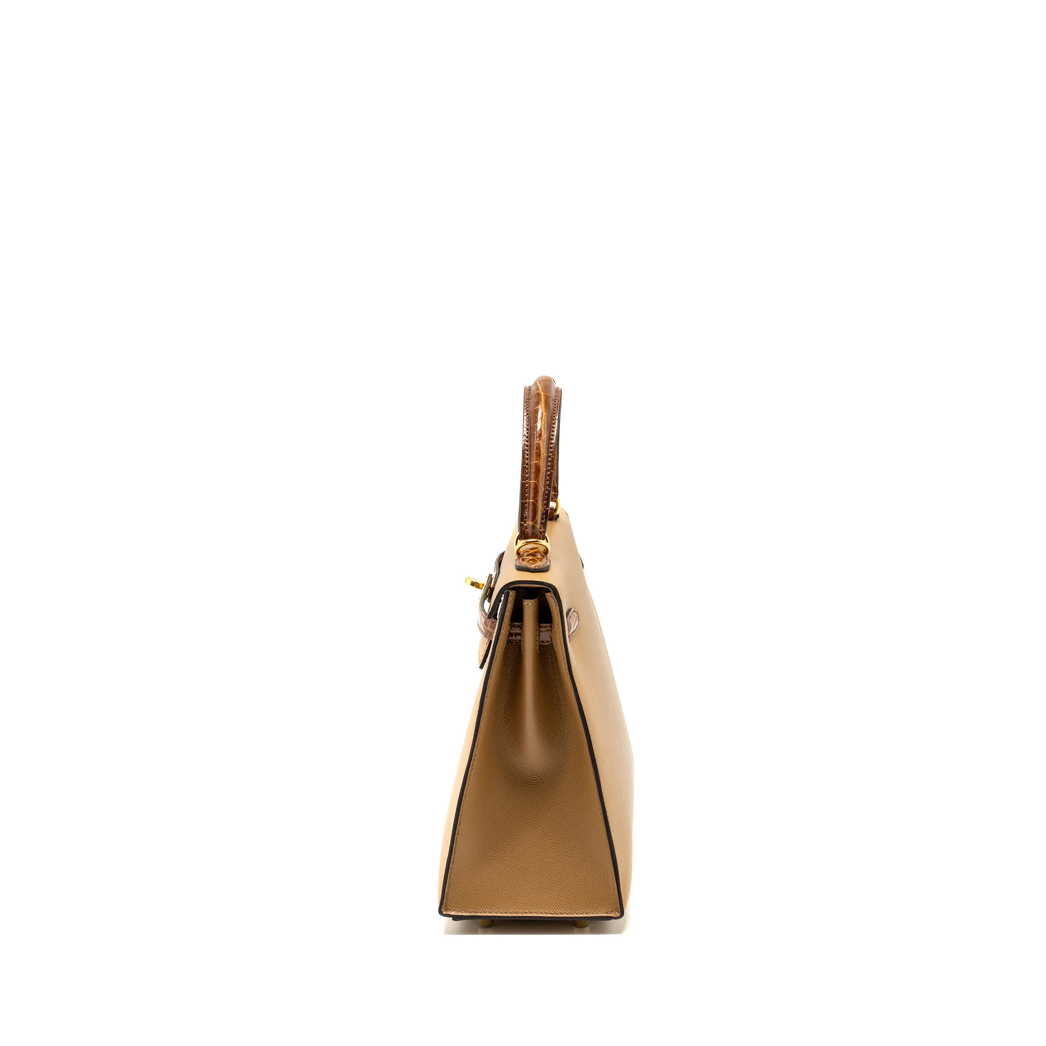 Hermes touch kelly 25 madame/ Crocodile niloticus chai/miel GHW Stamp U - Image 4