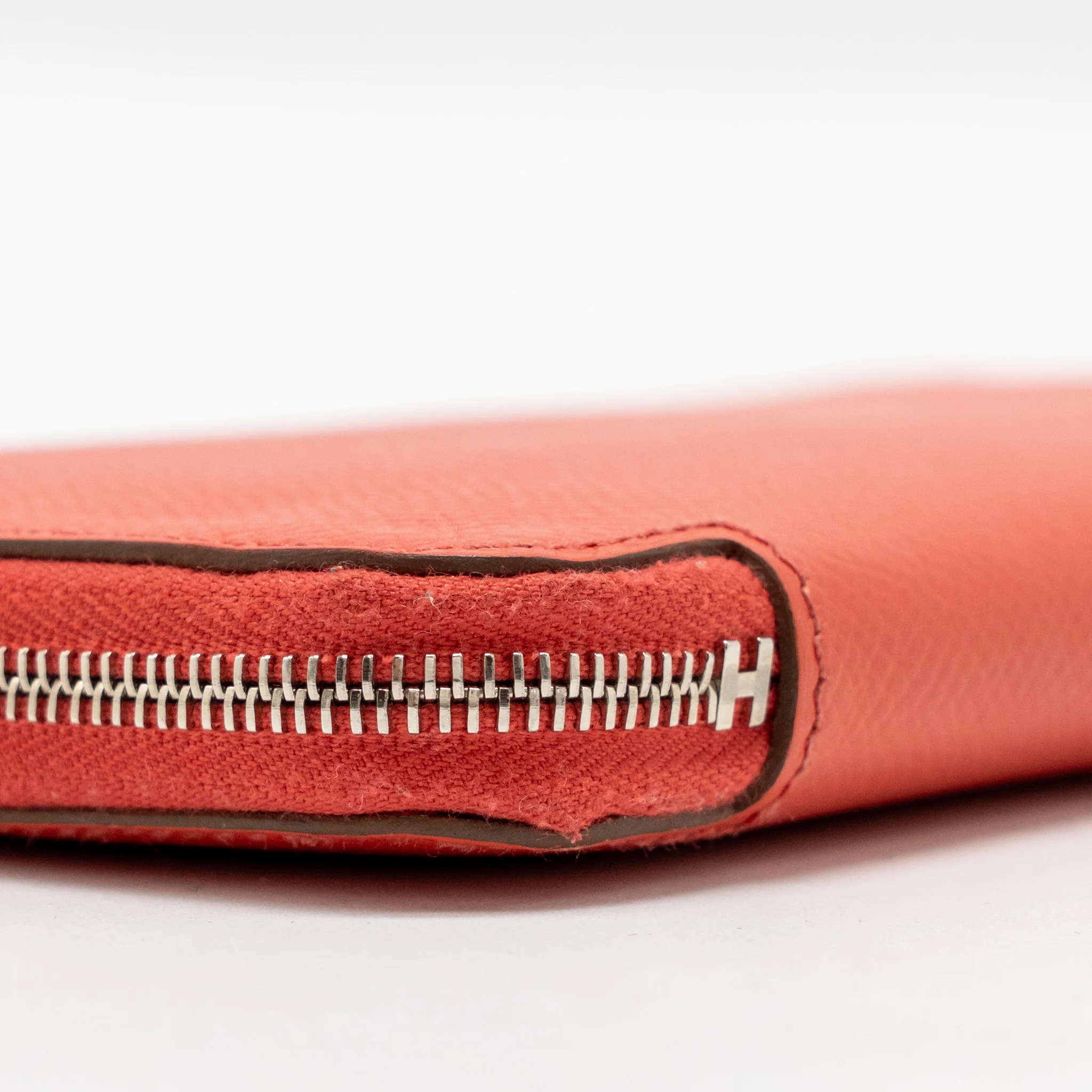 Hermes Silk in Classique Long Wallet Epsom/Silk Rose Jaipur SHW Stamp Square Q - Image 7