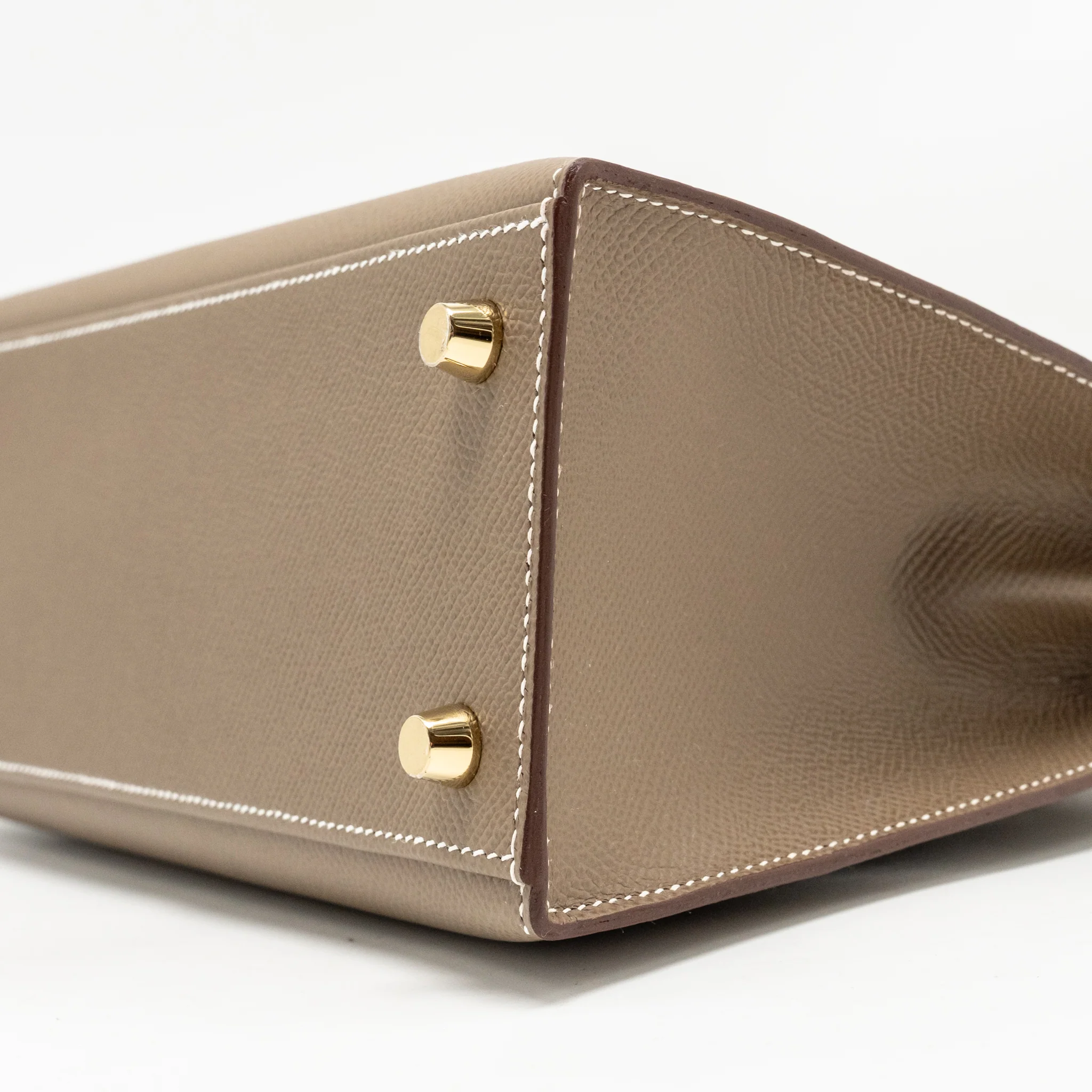 Hermes kelly 25 epsom etoupe GHW stamp U - Image 8