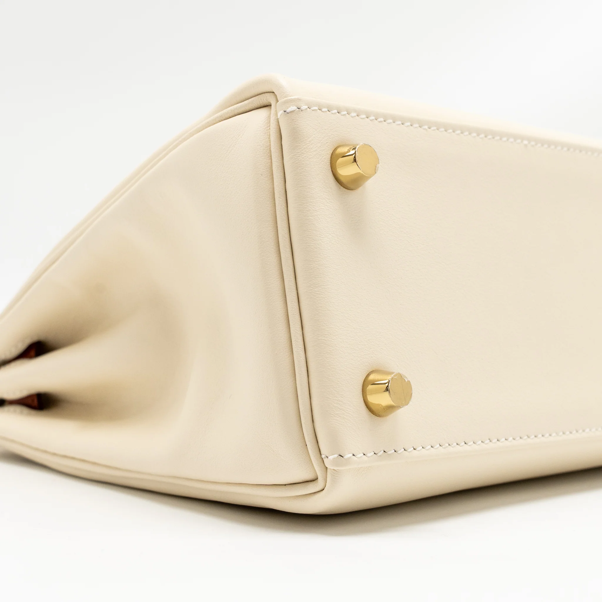 Hermes Kelly 25 Colormatic Swift Nata/Chai/Cuivre/Lime/Mauve Sylvestre GHW Stamp U - Image 6
