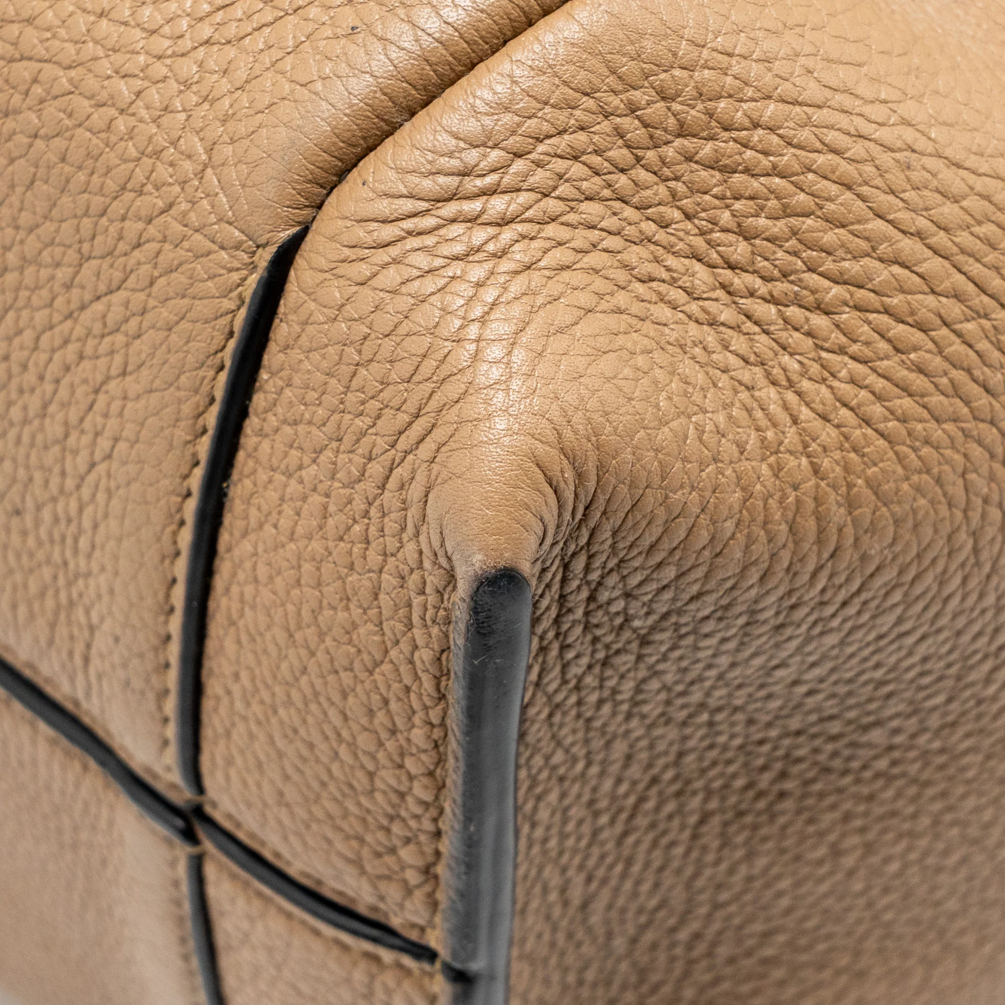 Loewe Flamenco Knot Tote Bag Grained Calfskin Brown/Black SHW - Image 11