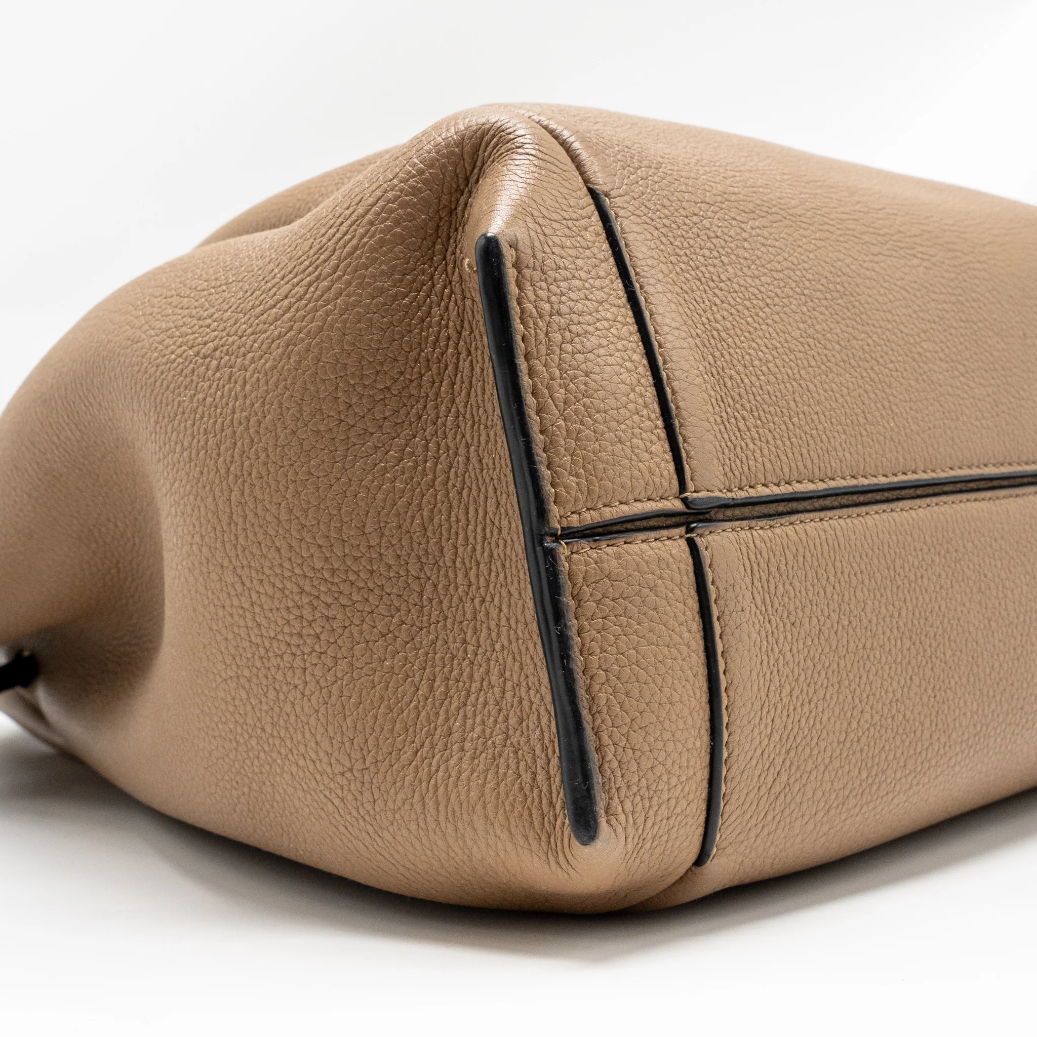 Loewe Flamenco Knot Tote Bag Grained Calfskin Brown/Black SHW - Image 6