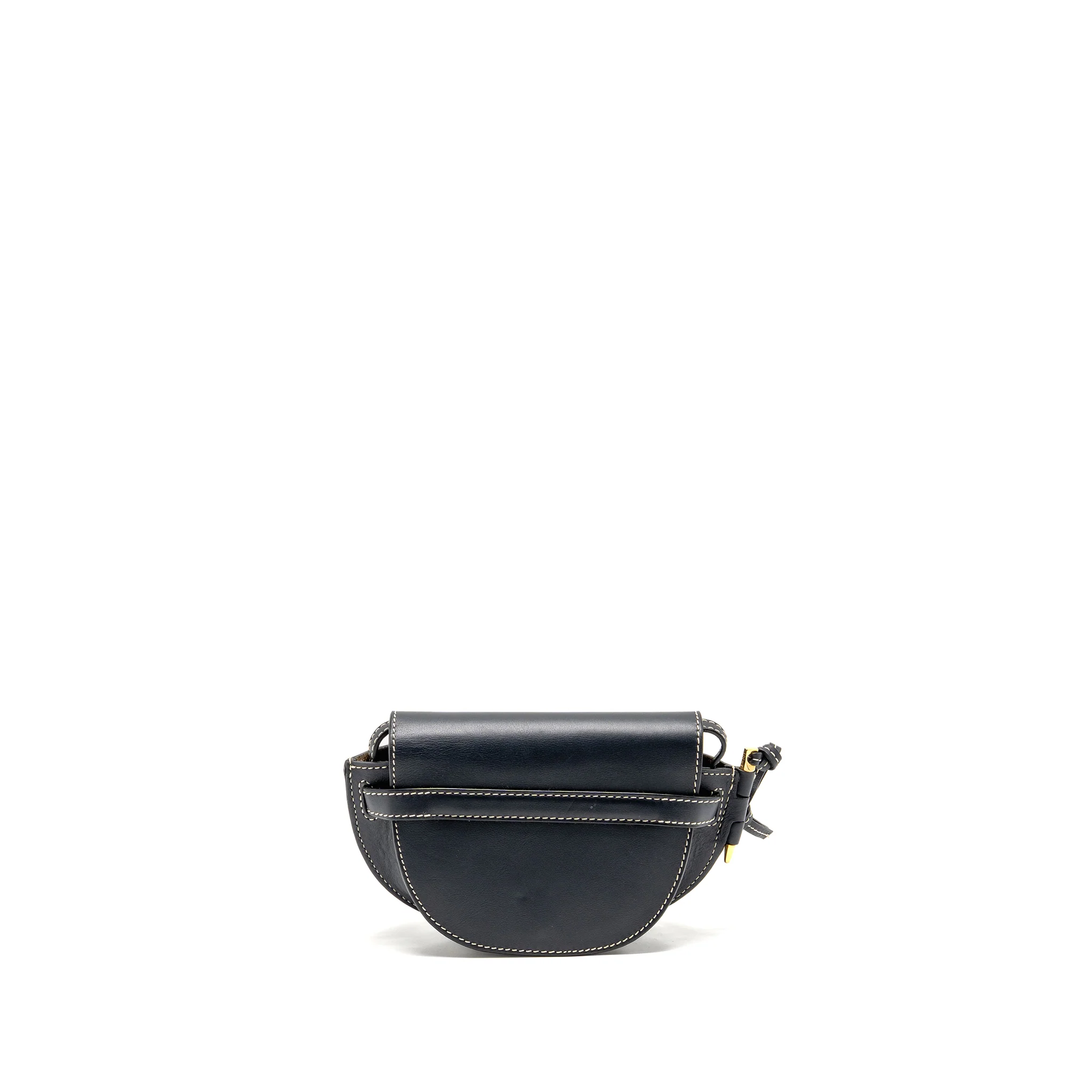 Loewe Mini Gate Bag Calfskin Dark Blue GHW - Image 2