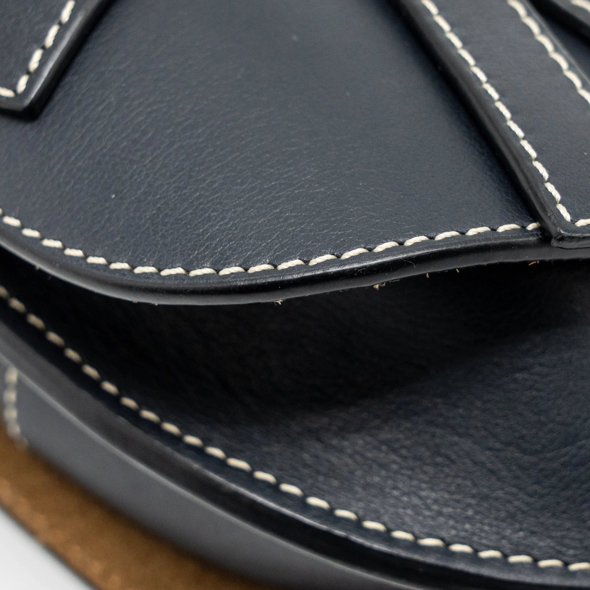 Loewe Mini Gate Bag Calfskin Dark Blue GHW - Image 8