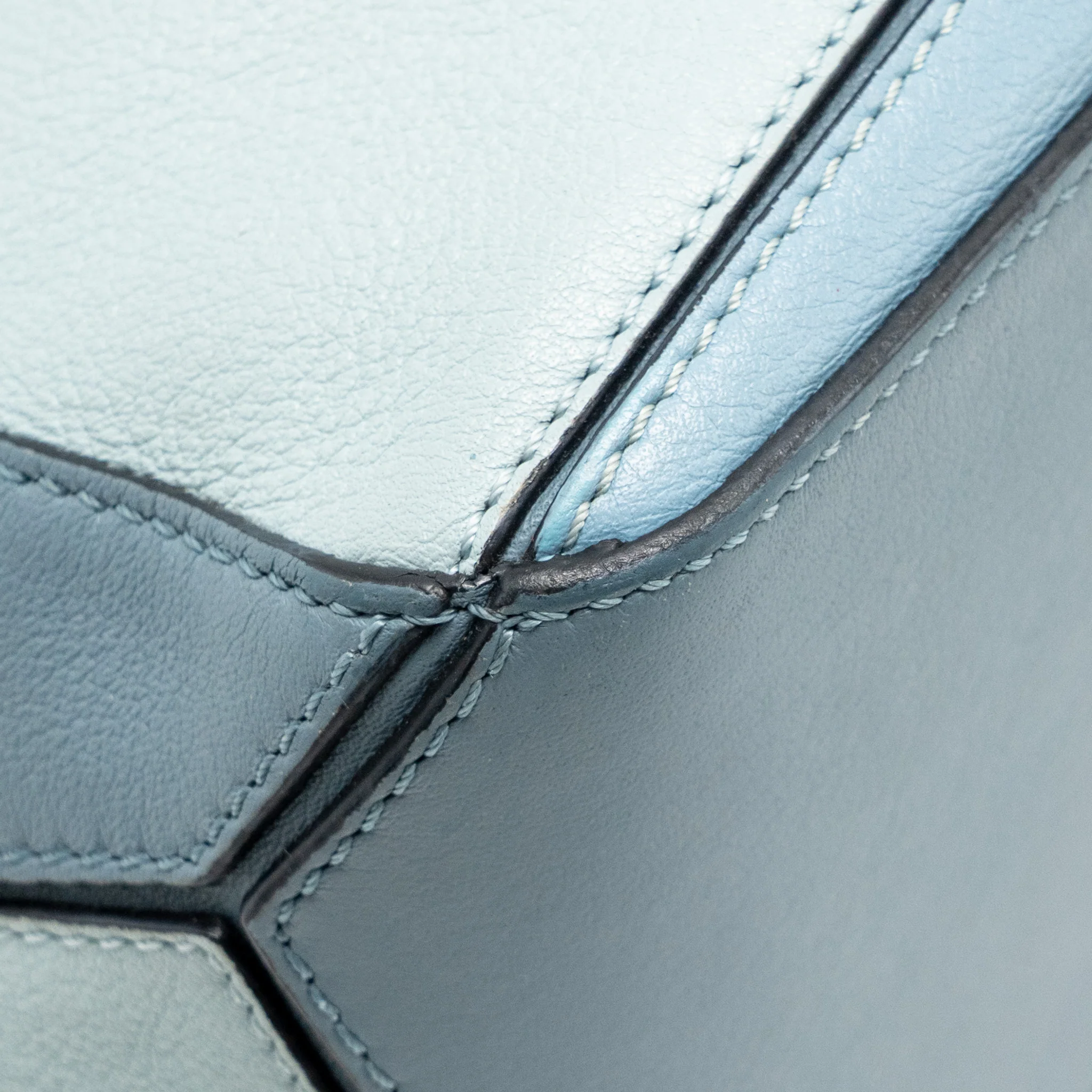 Loewe Small Puzzle Bag Calfskin Blue/ Multicolour GHW - Image 8