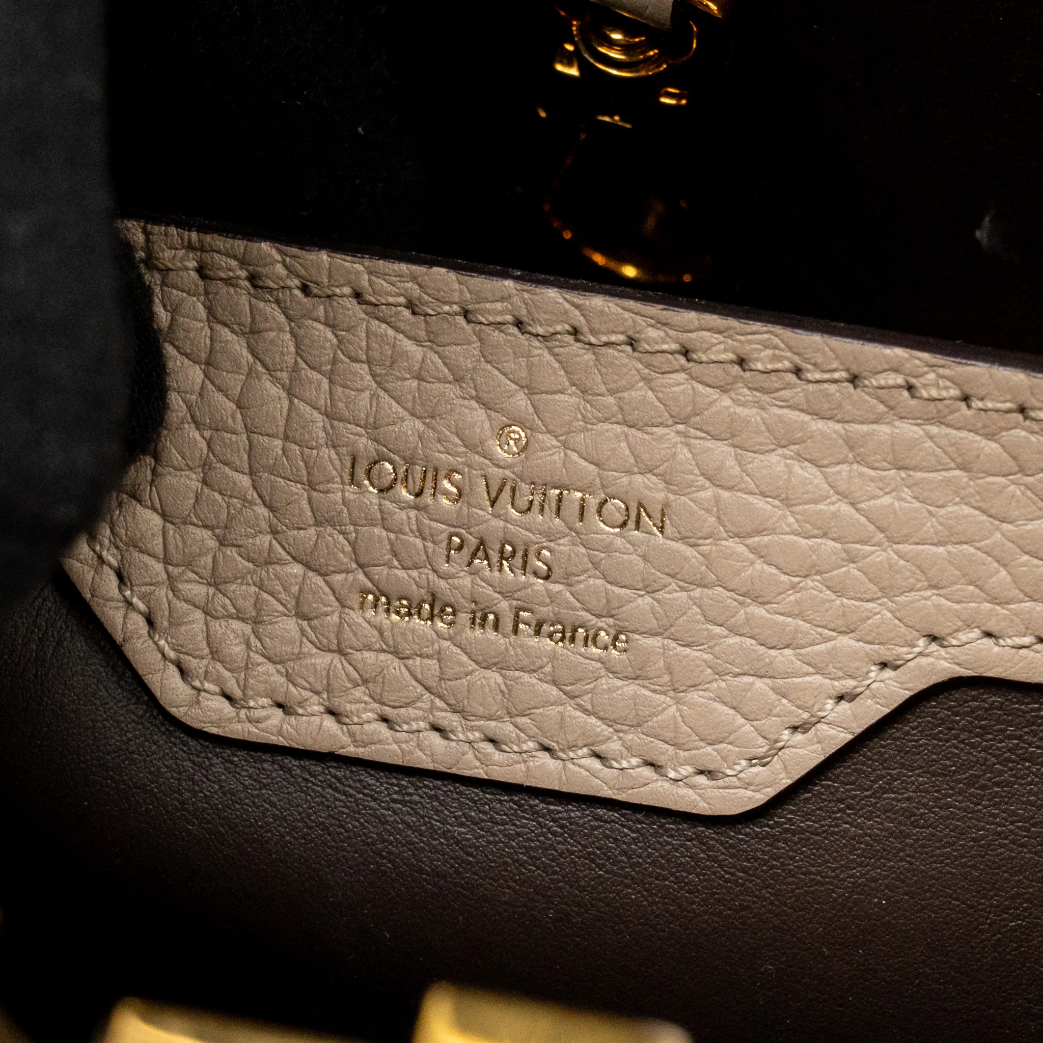 Louis Vuitton Capucines BB Calfskin Grey GHW - Image 14