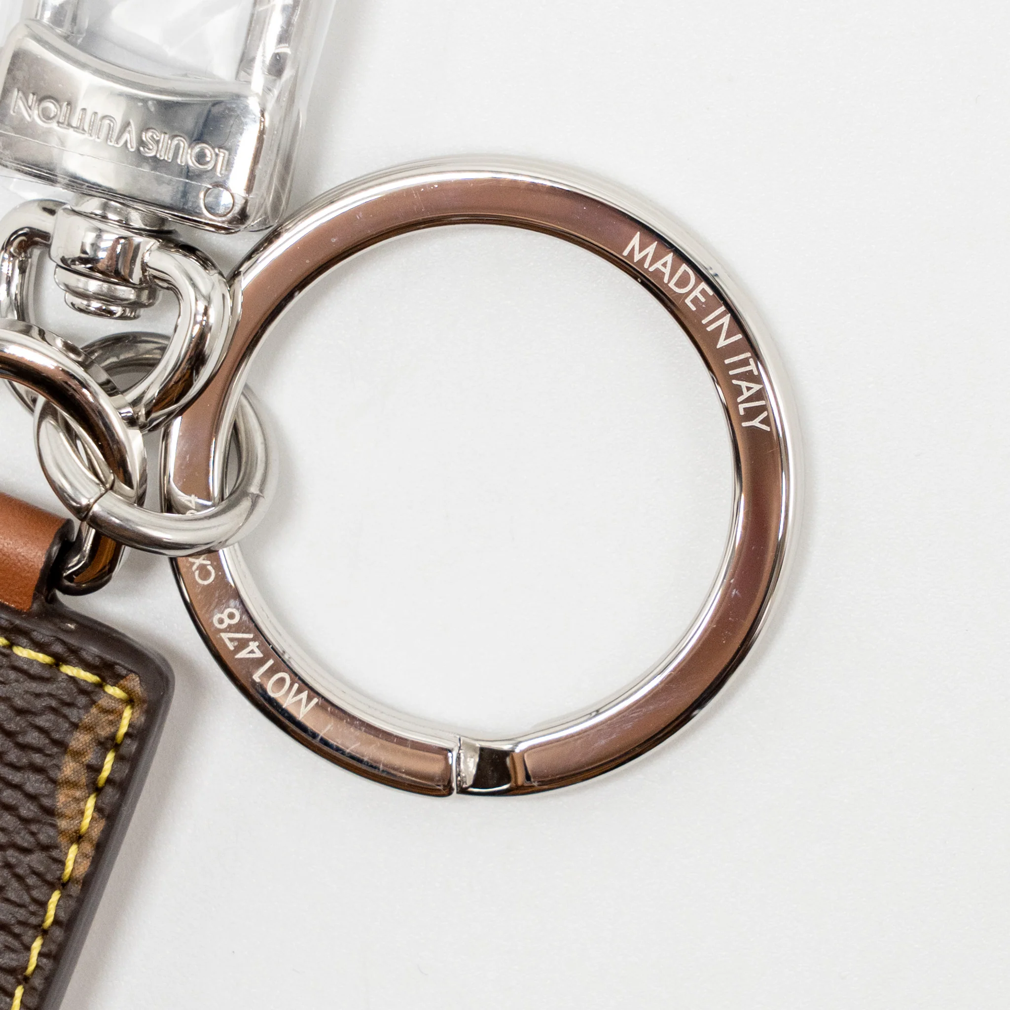 Louis Vuitton Chocolate Bar Figurine Key Holder/ Bag Charm Leather Brown SHW - Image 5