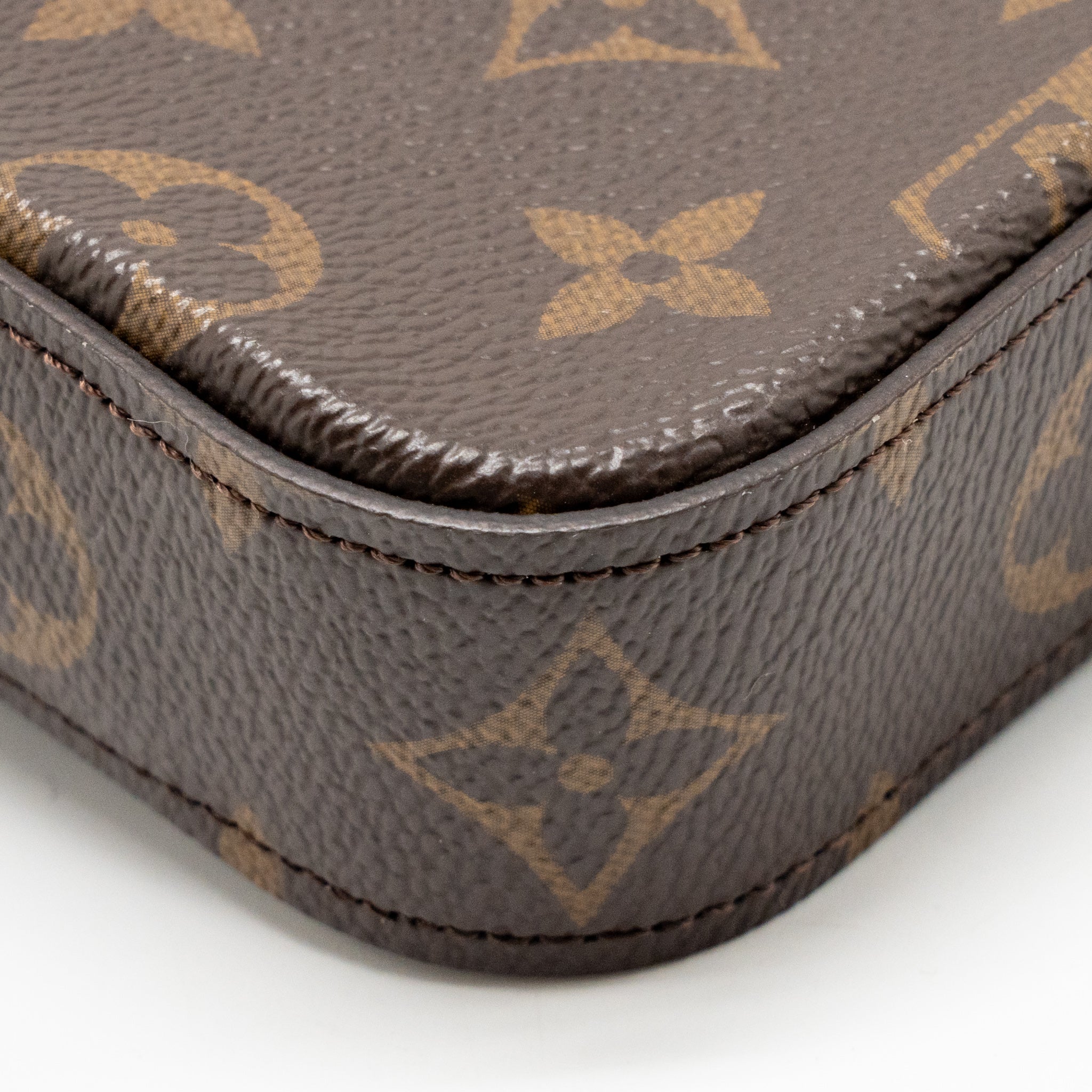 Louis Vuitton Felicie Strap and Go Pochette Monogram Canvas Khaki GHW - Image 9