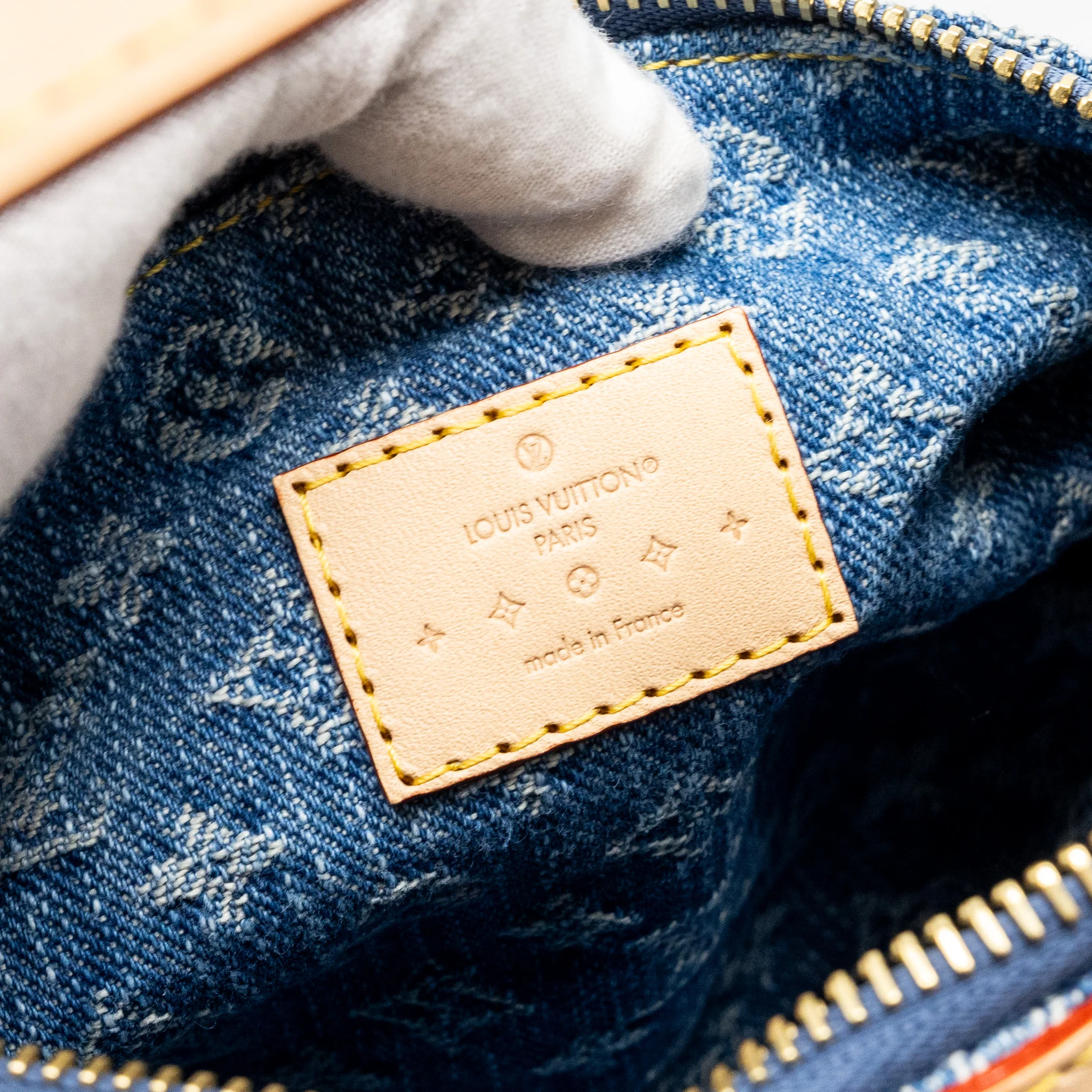 Louis Vuitton Hills Pochette Monogram Denim Blue GHW - Image 12
