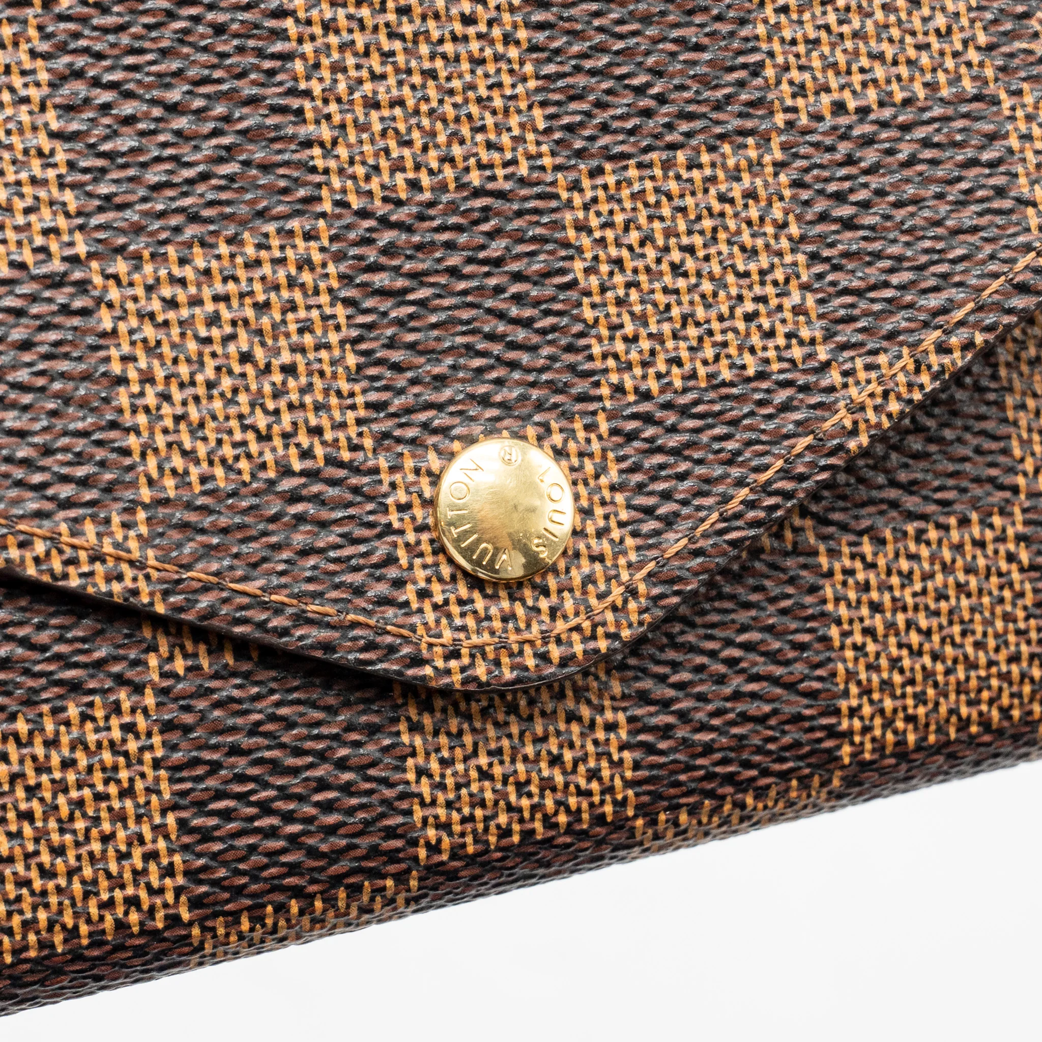 Louis Vuitton Josephine compact Long wallet damier ebene canvas GHW - Image 9