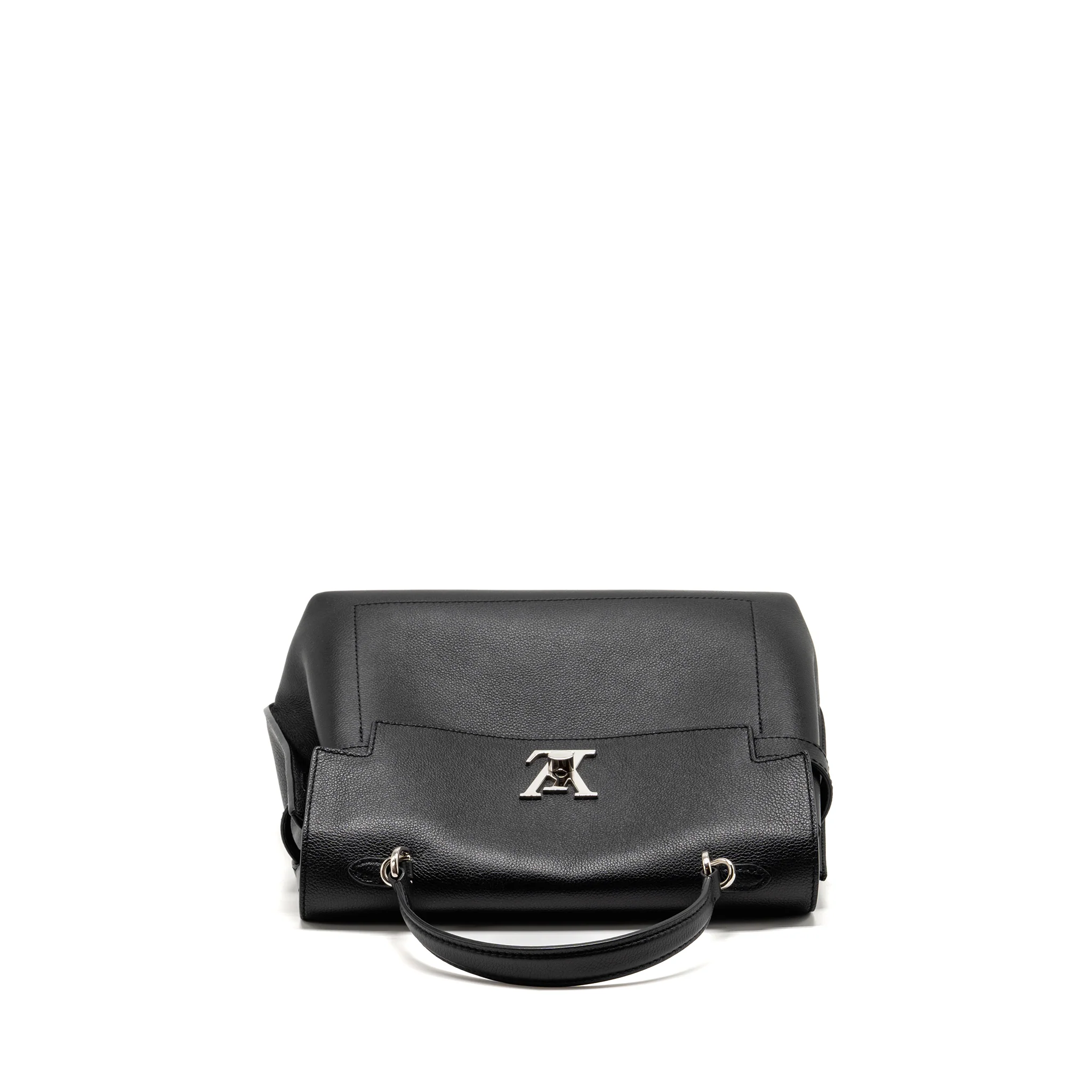 Louis Vuitton Lockme Ever MM Grained Calfskin Black SHW - Image 5