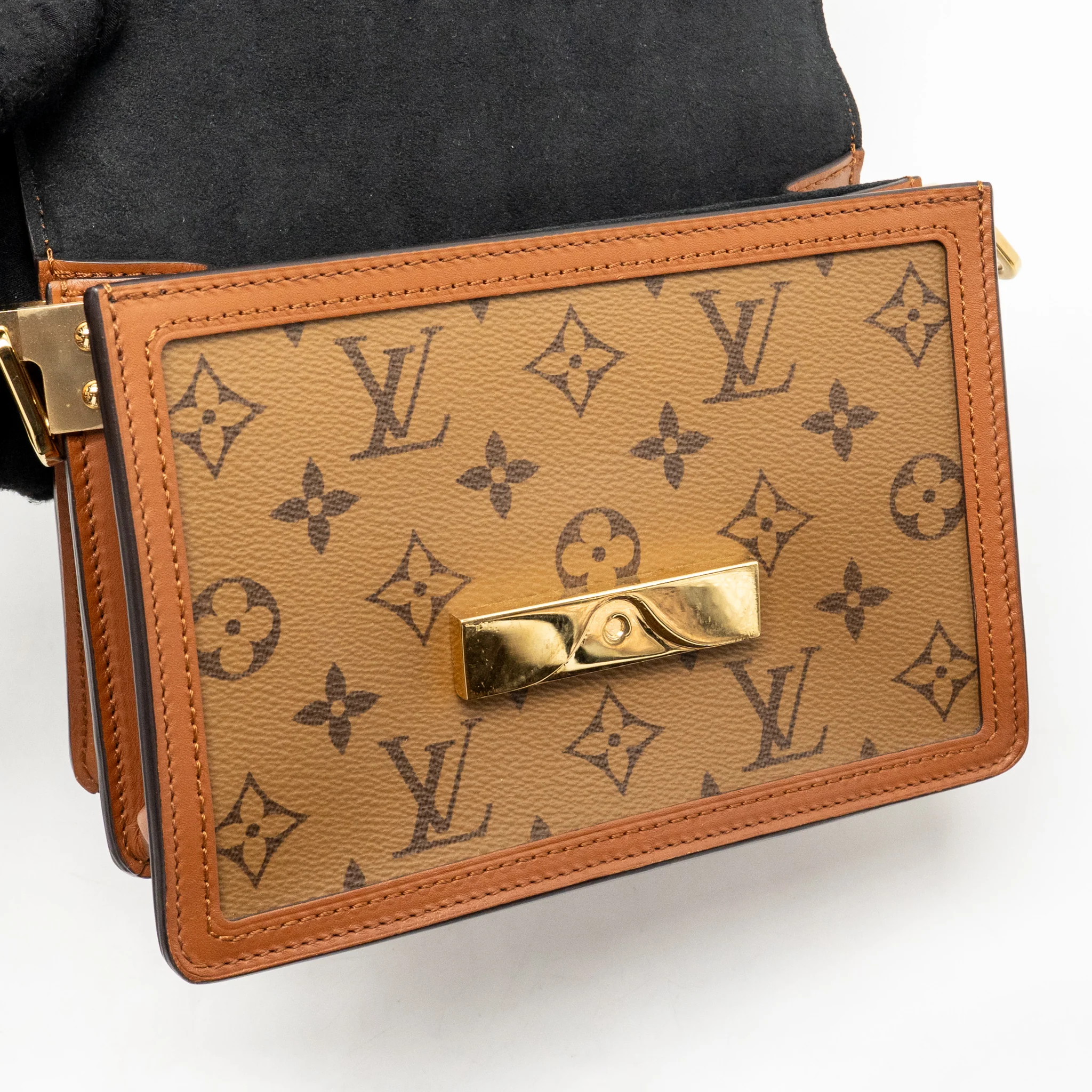 Louis Vuitton mini Dauphine monogram reverse canvas GHW - Image 13