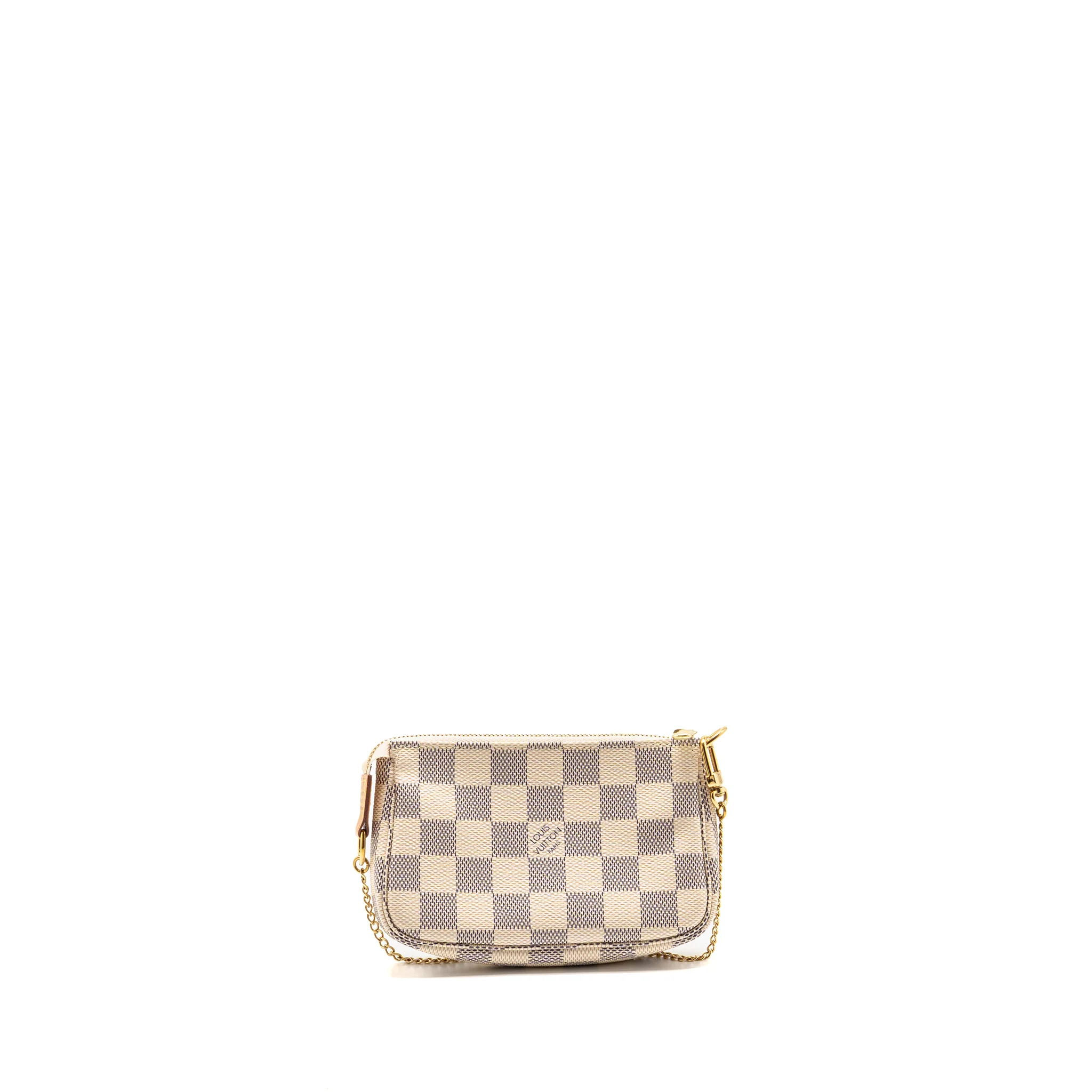 Louis Vuitton Mini Pochette Accessoires Damier Azur Canvas/Leather GHW - Image 2